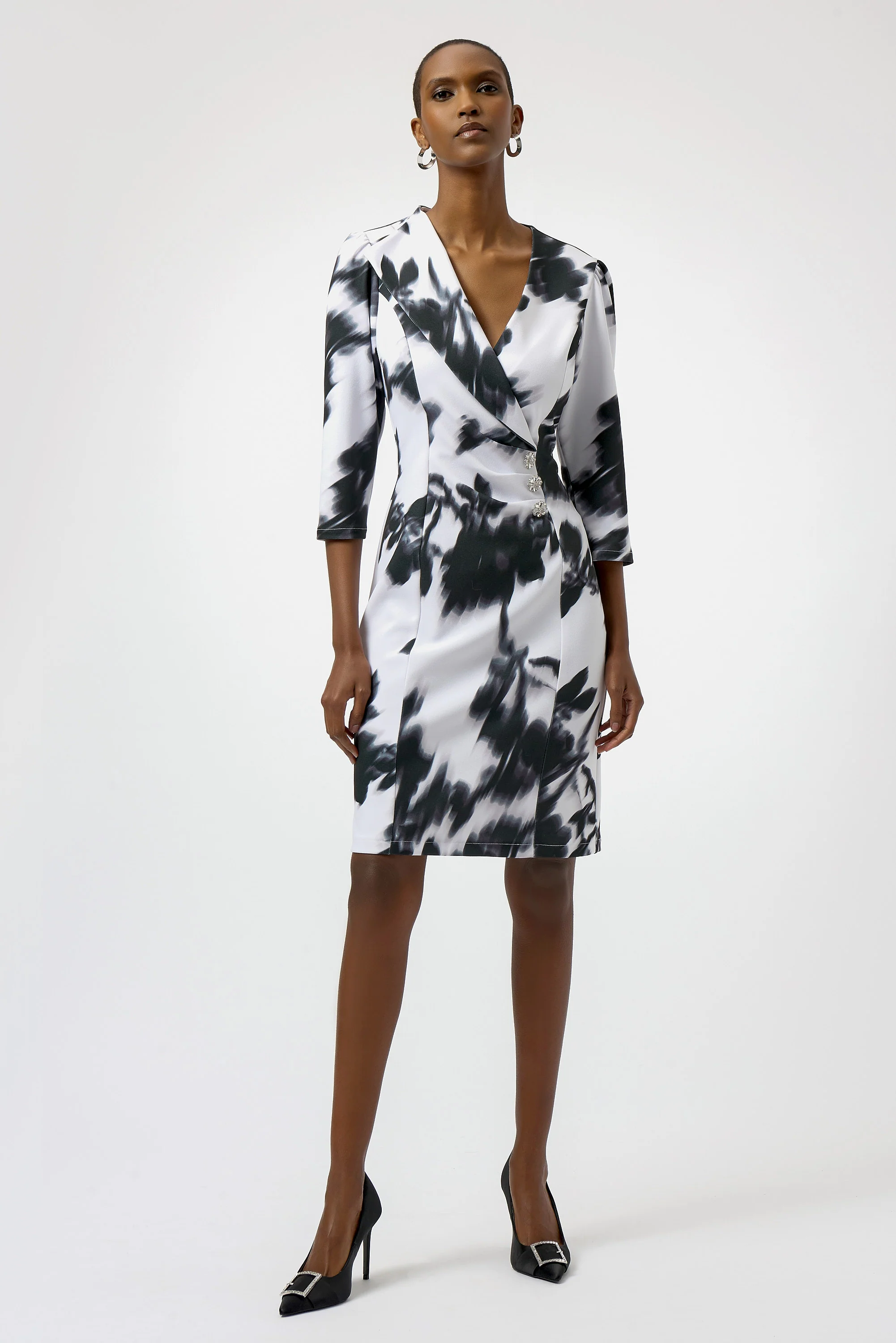 Joseph Ribkoff Floral Print Sheath Dress Style 254171