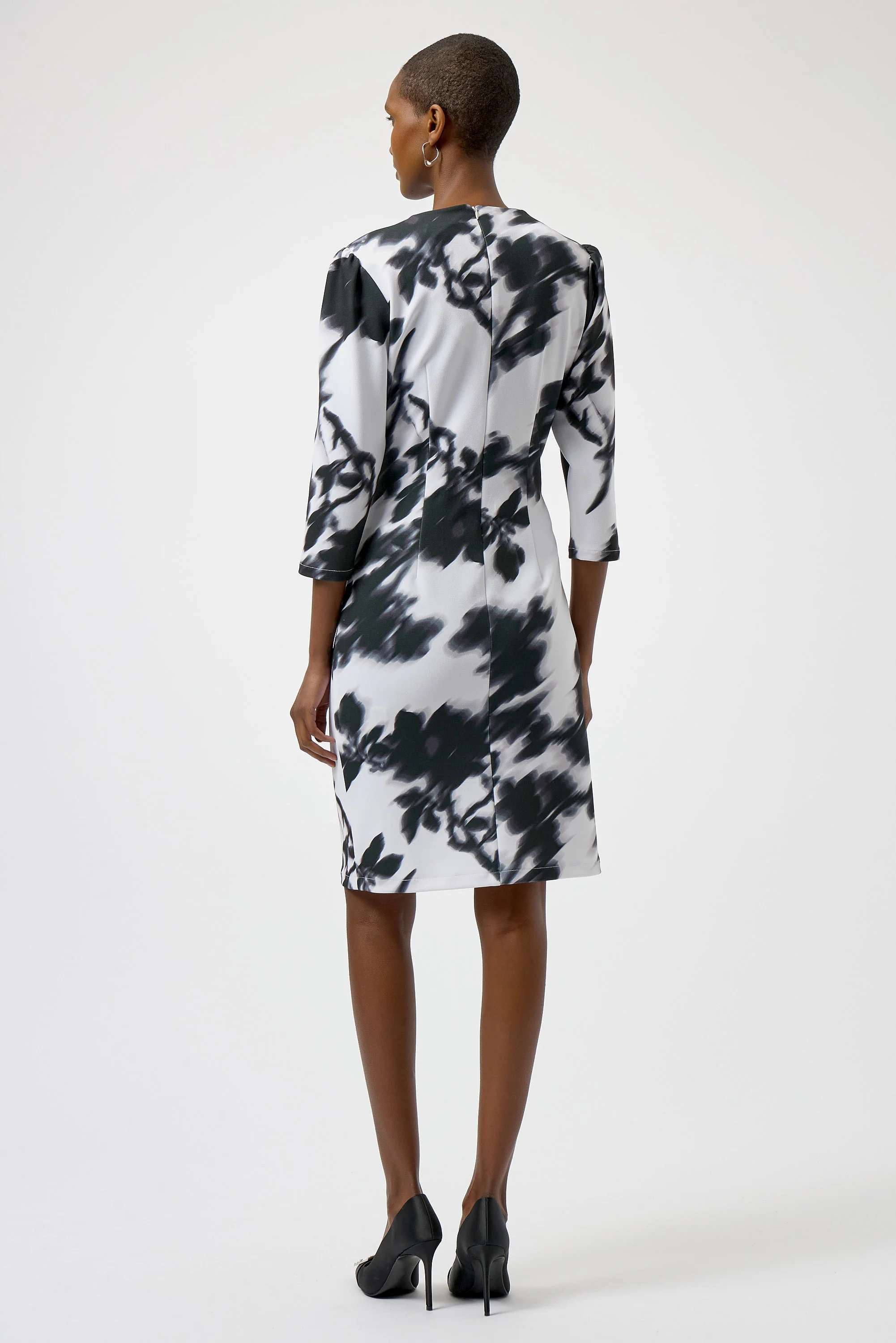 Joseph Ribkoff Floral Print Sheath Dress Style 254171 - Image 3