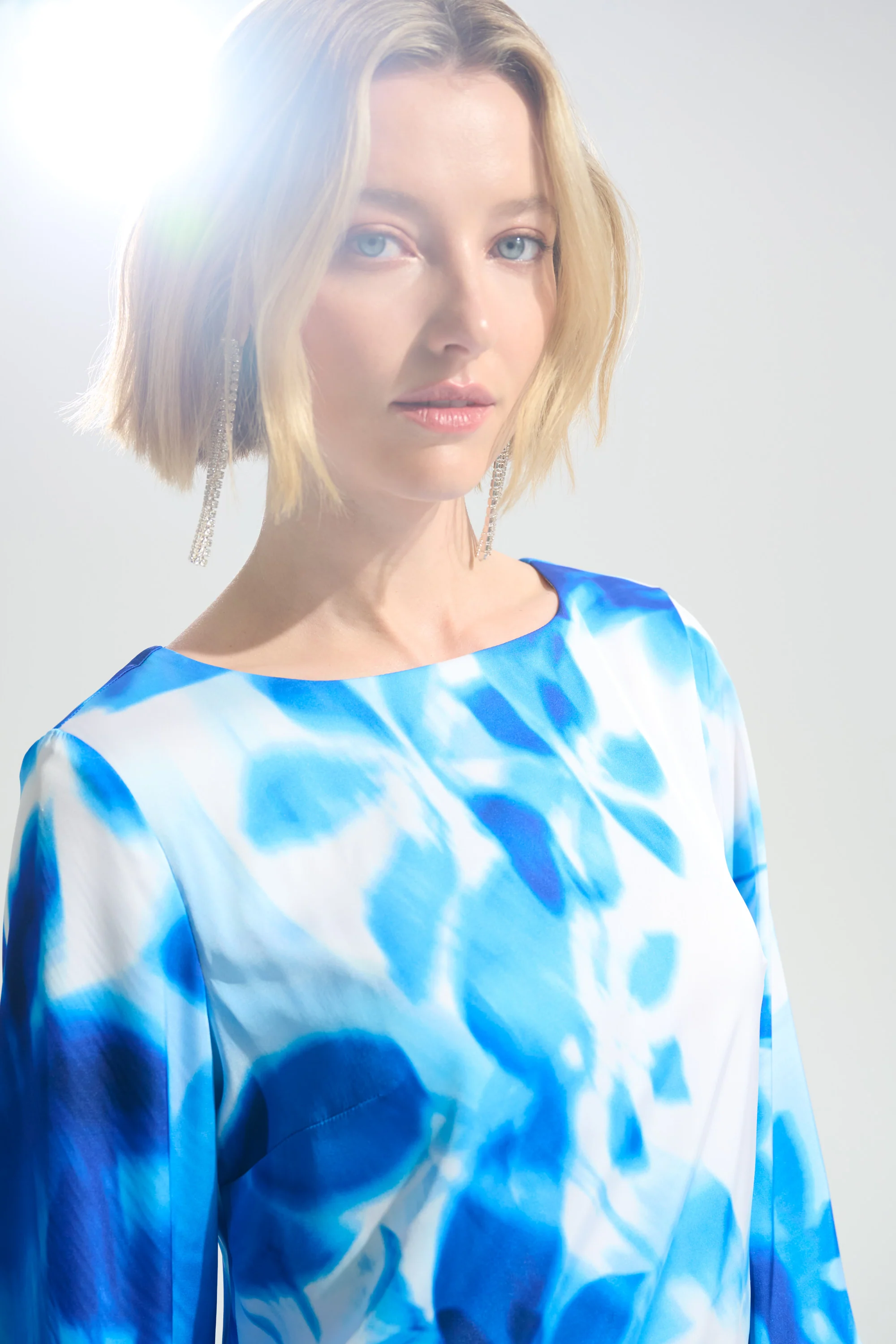 Joseph Ribkoff Floral Print Shift Dress With Novelty Trim Style 261728 - Image 5
