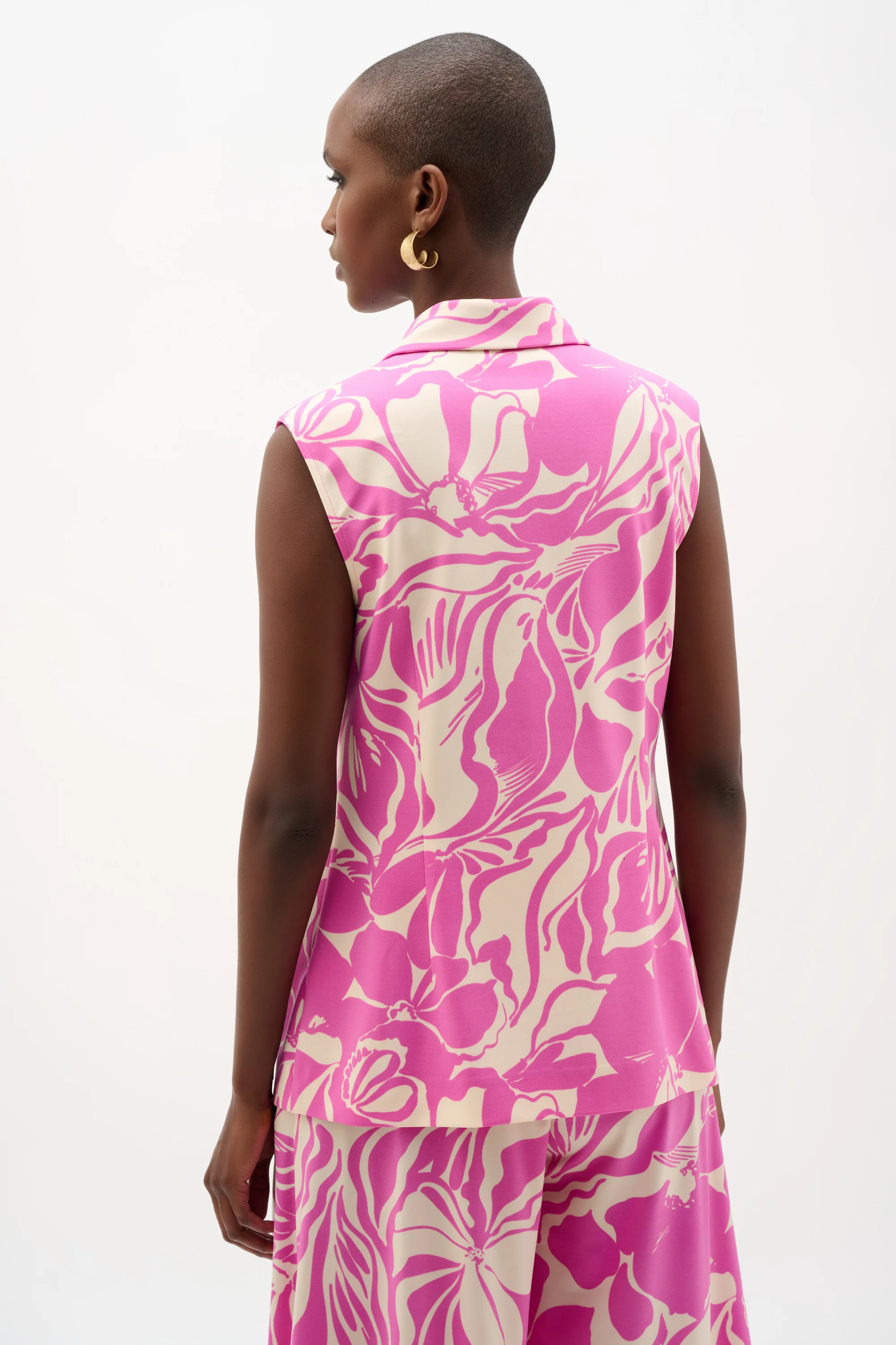 Joseph Ribkoff Floral Print Sleeveless Vest Style 262124 - Image 4