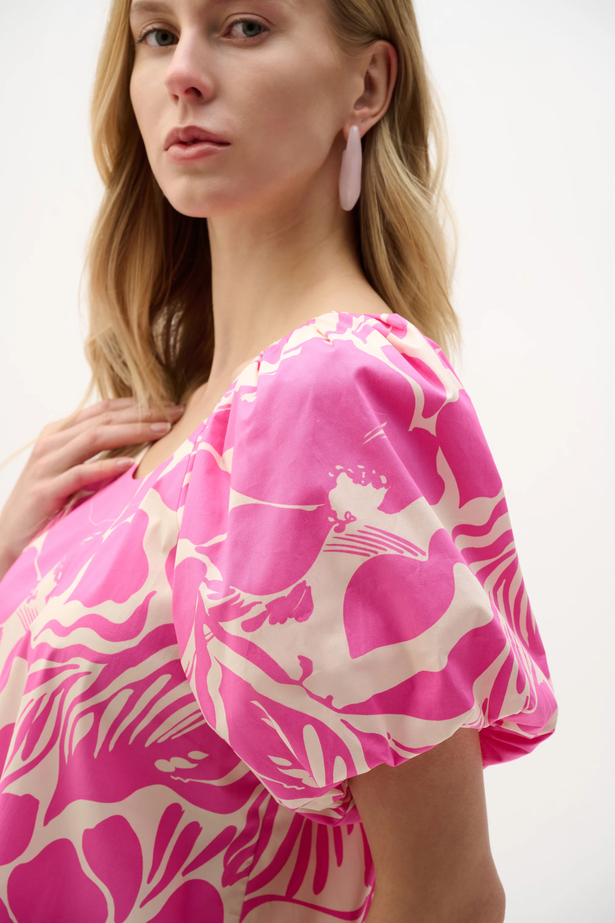 Joseph Ribkoff Floral Print Trapeze Dress Style 262127 - Image 3