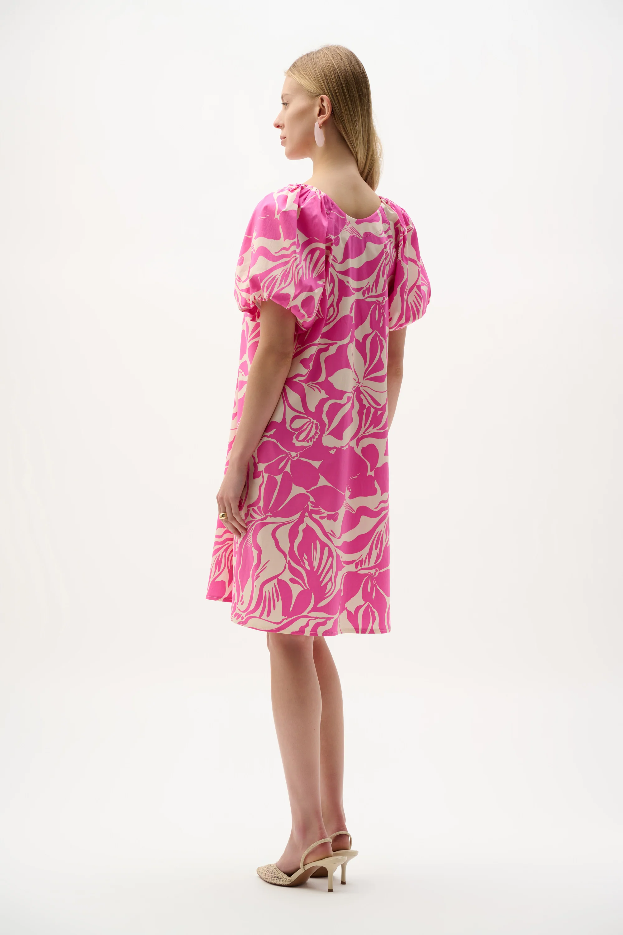 Joseph Ribkoff Floral Print Trapeze Dress Style 262127 - Image 4