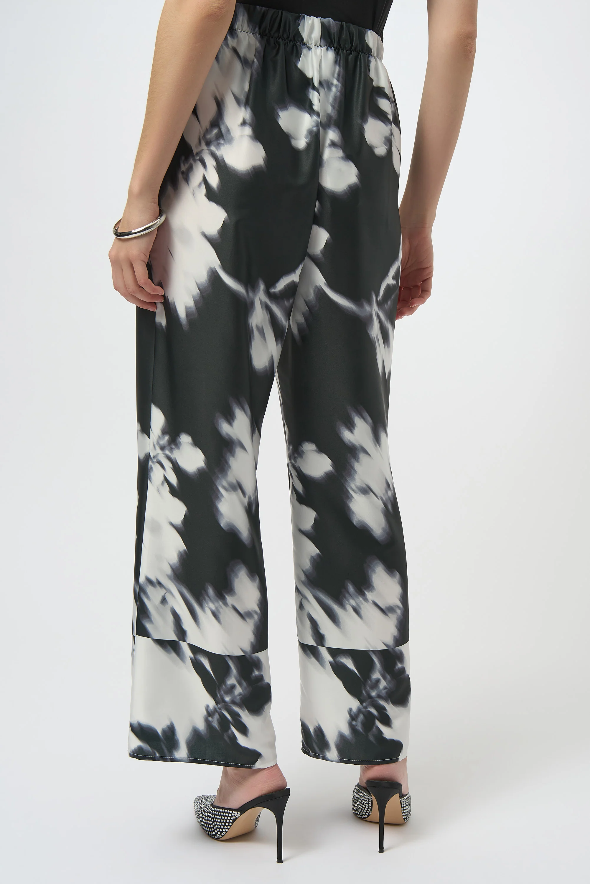 Joseph Ribkoff Floral Print Wide-Leg Pants Style 254081 - Image 4