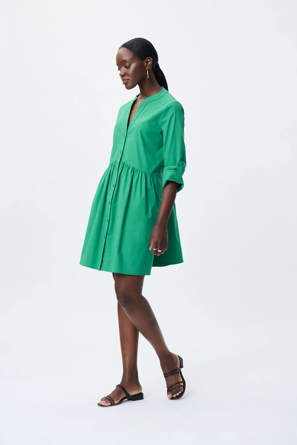 Joseph Ribkoff Foliage Dress Style 231148 - Image 3