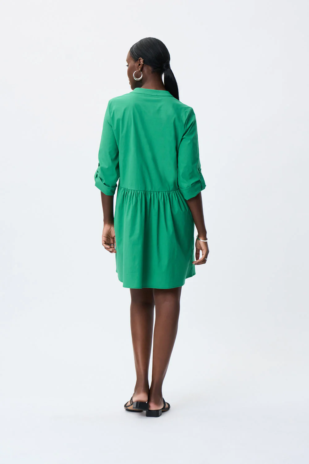 Joseph Ribkoff Foliage Dress Style 231148 - Image 4