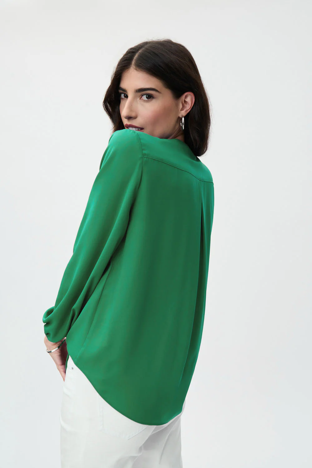 Joseph Ribkoff Foliage Blouse Style 231144 - Image 3