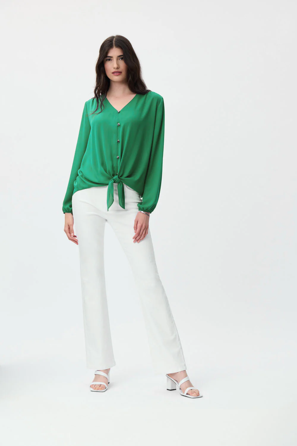 Joseph Ribkoff Foliage Blouse Style 231144 - Image 5