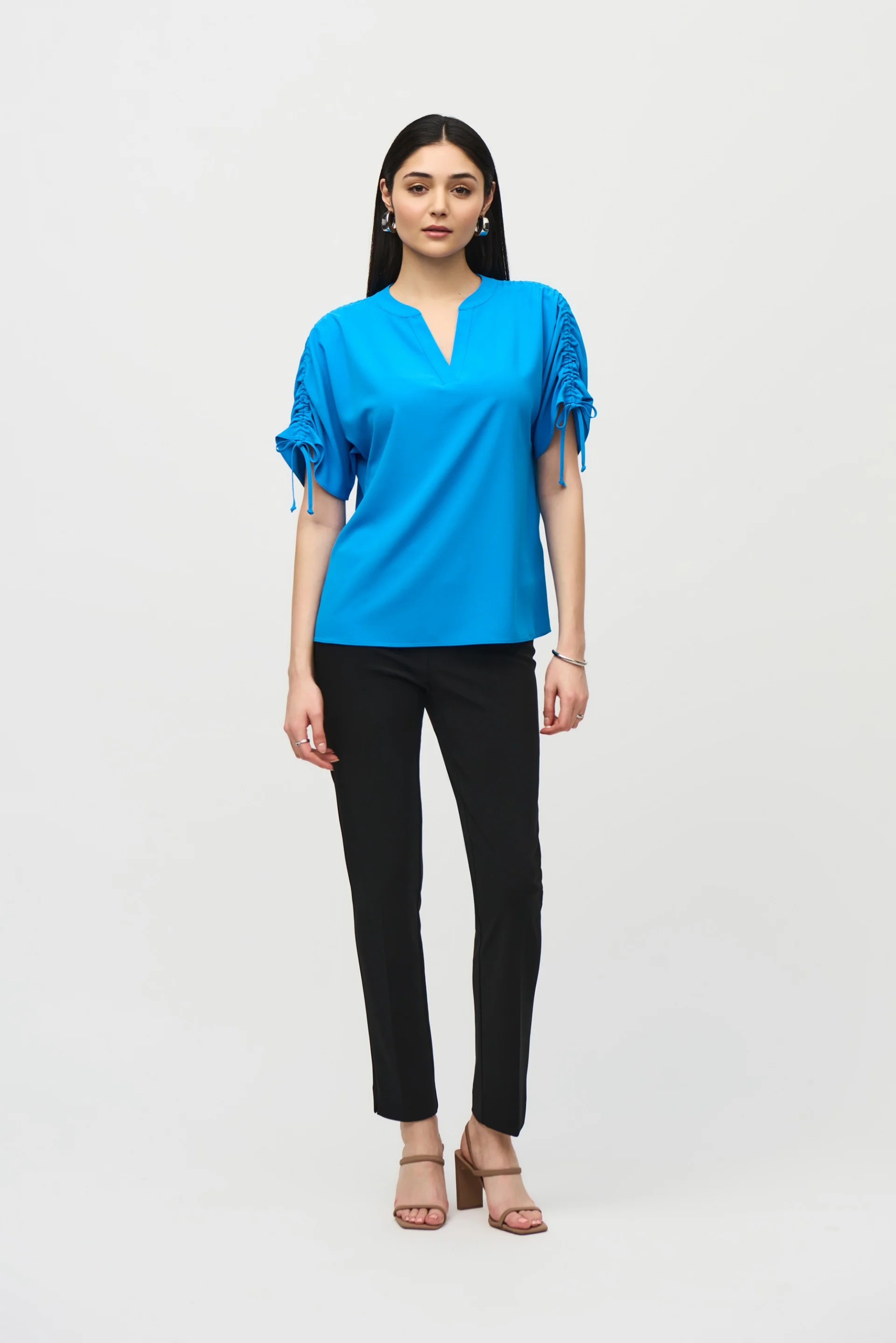 Joseph Ribkoff French Blue Boxy Top Style 242085