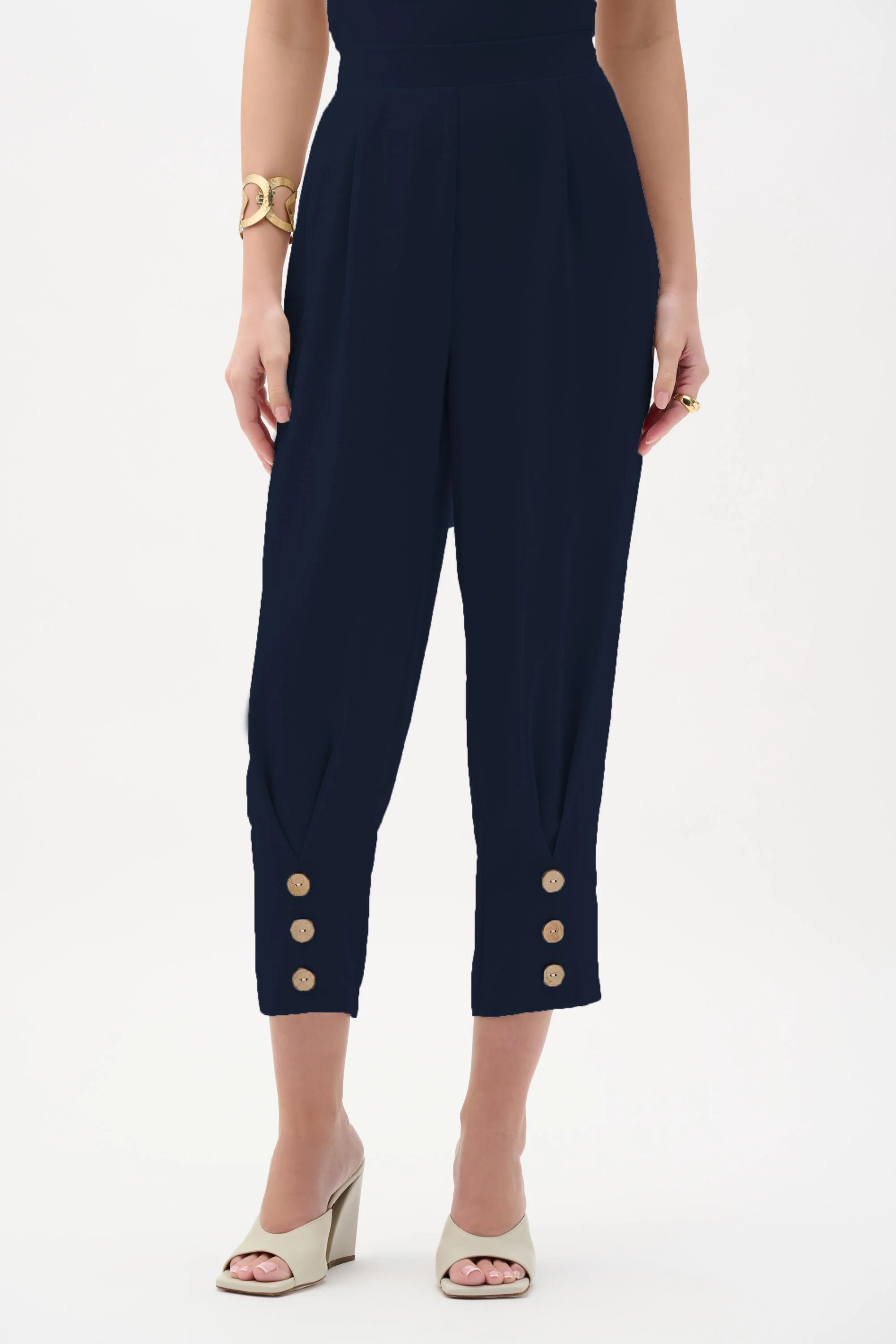 Joseph Ribkoff Gauze Pull-On Barrel Pants Style 262044 - Image 5