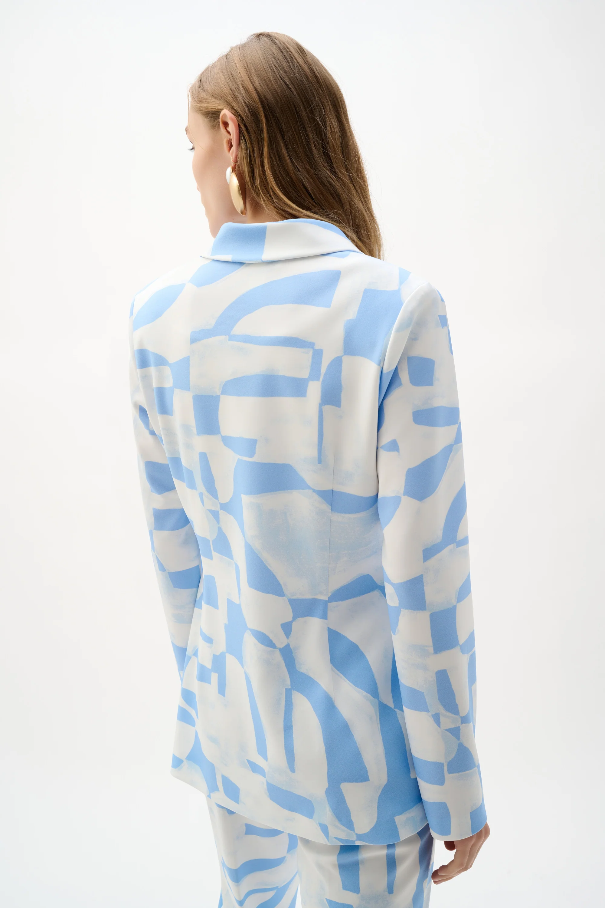 Joseph Ribkoff Geometric Print Straight Blazer Style 262130 - Image 4