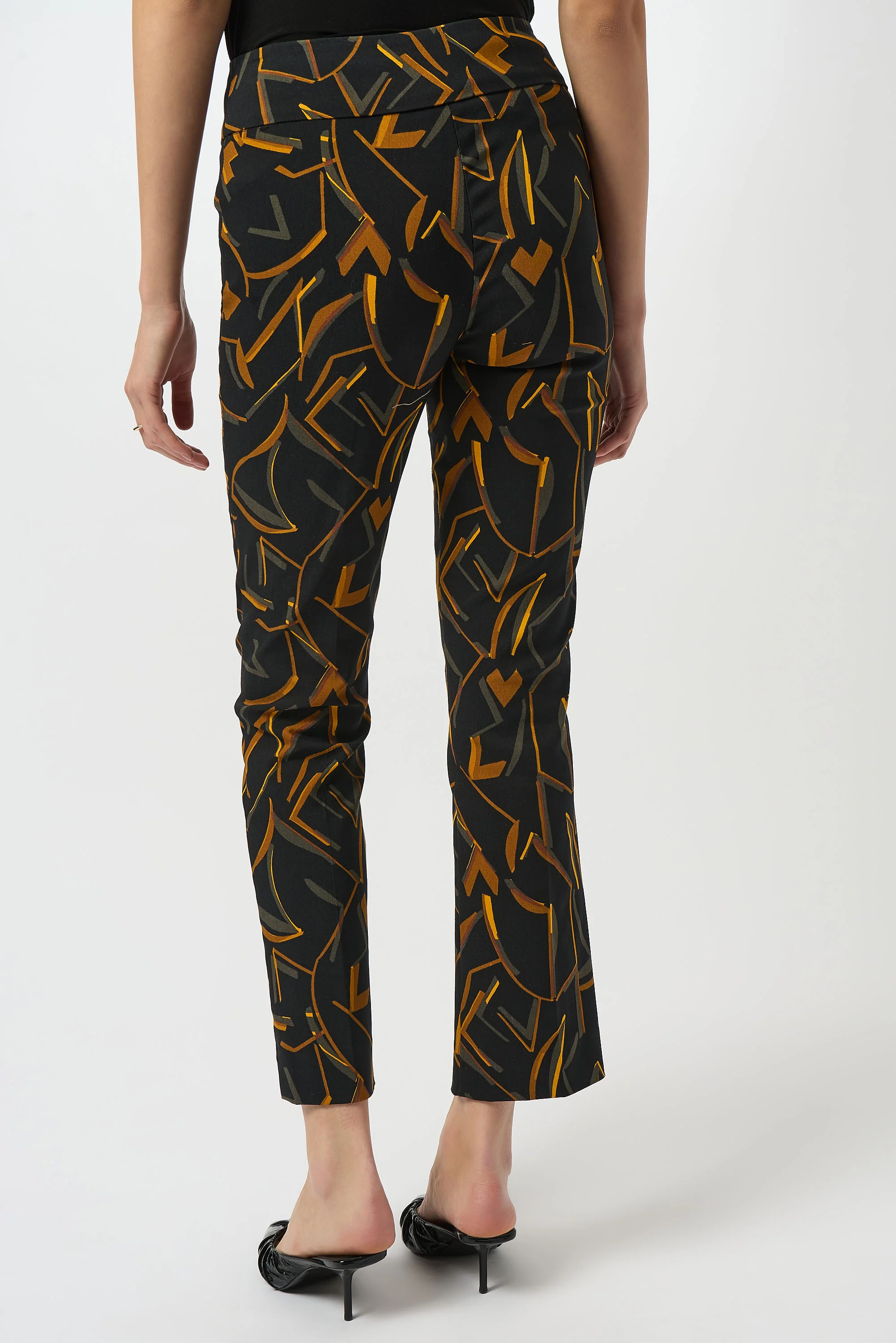 Joseph Ribkoff Geometric Print Straight Leg Pull-On Pants Style 253268 - Image 3