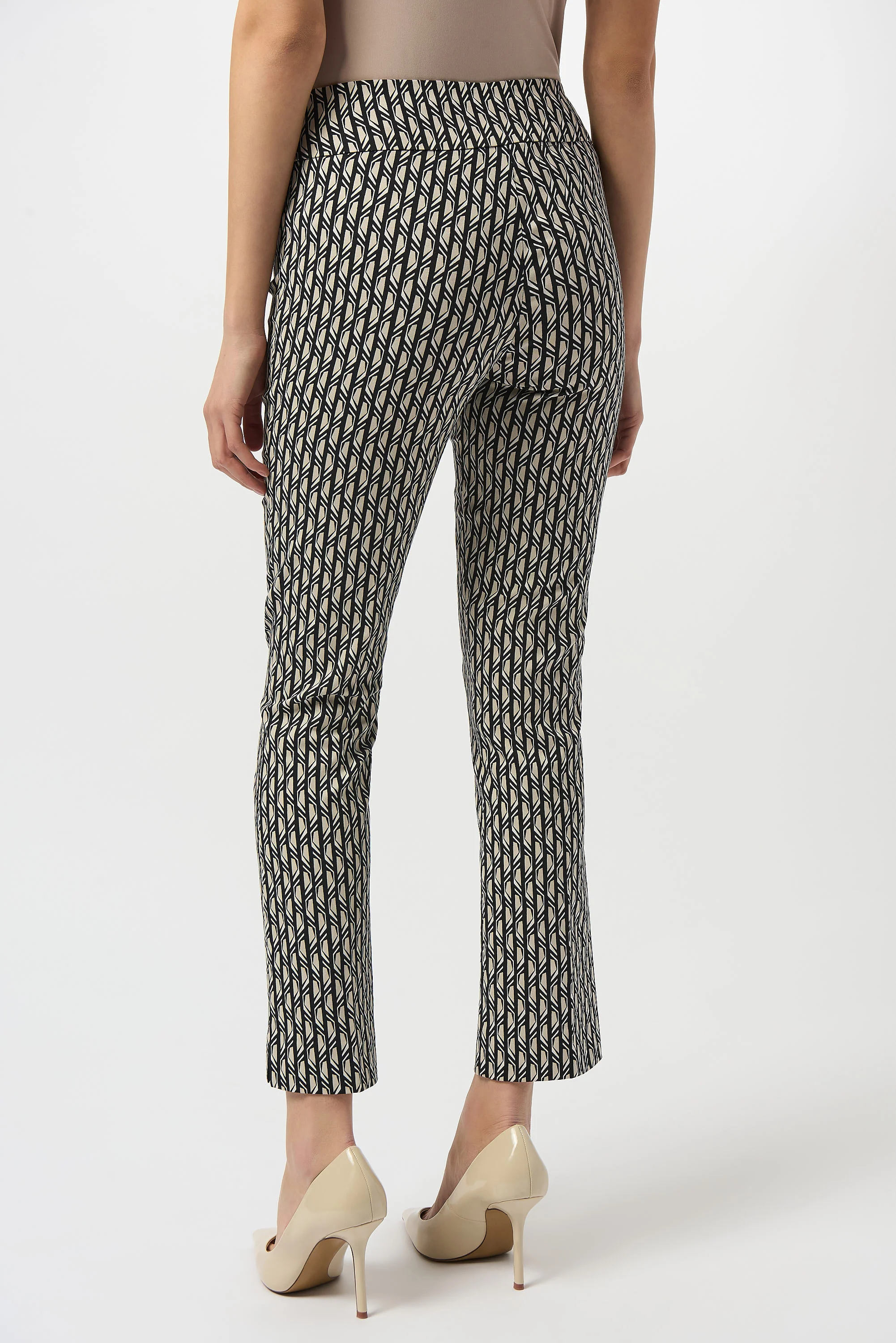 Joseph Ribkoff Geometric Print Straight Leg Pull-On Pants Style 253268 - Image 7