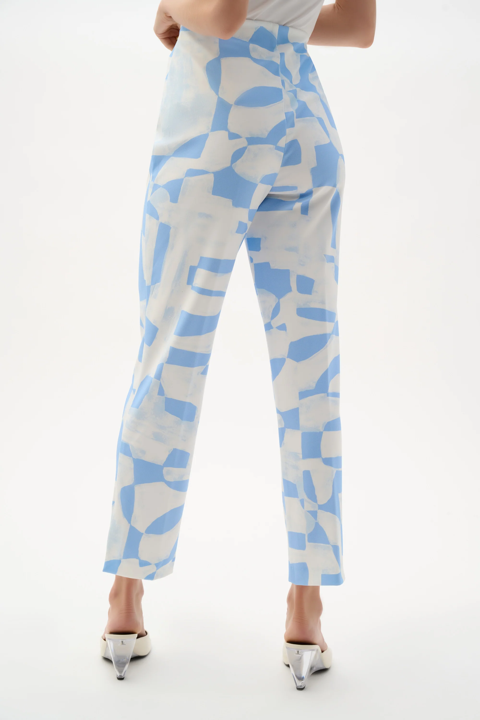 Joseph Ribkoff Geometric Print Straight Leg Pull-On Pants Style 262131 - Image 4