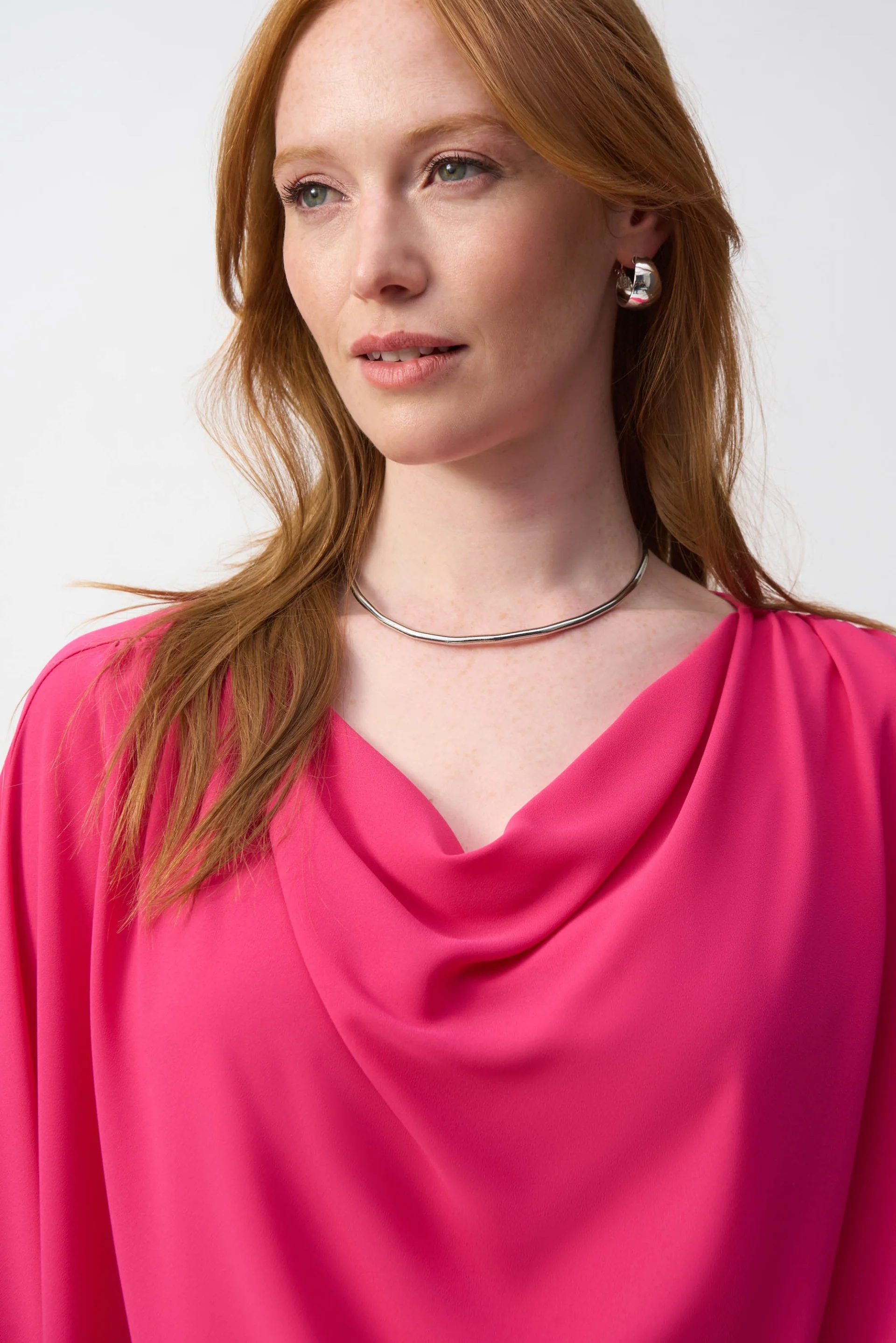 Joseph Ribkoff Georgette High-Low Boxy Top Style 251026 - Image 2