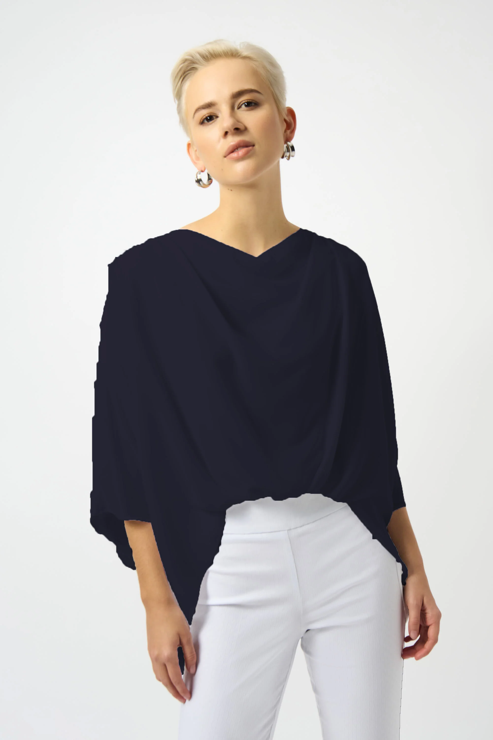 Joseph Ribkoff Georgette High-Low Boxy Top Style 251026 - Image 7