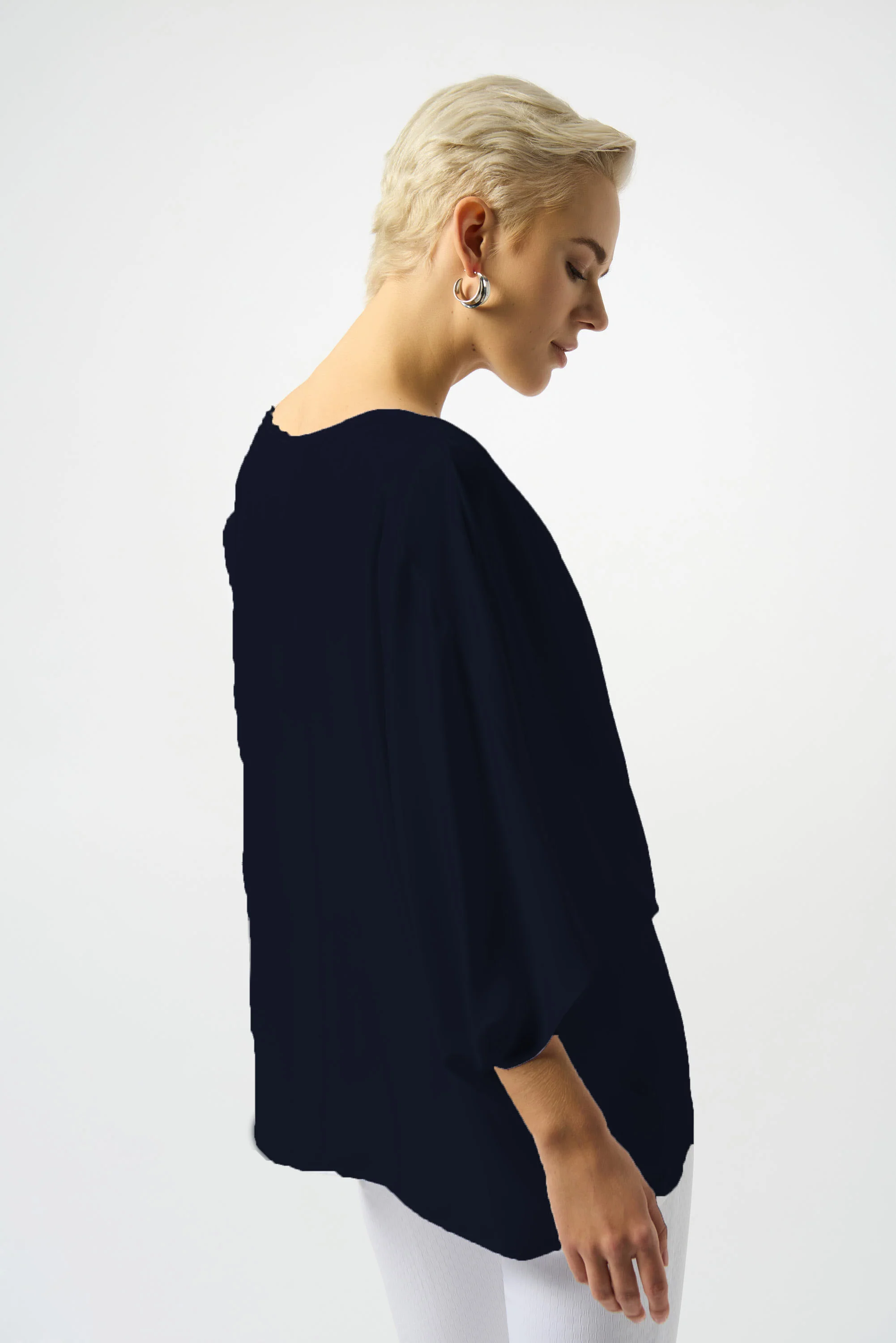 Joseph Ribkoff Georgette High-Low Boxy Top Style 251026 - Image 8