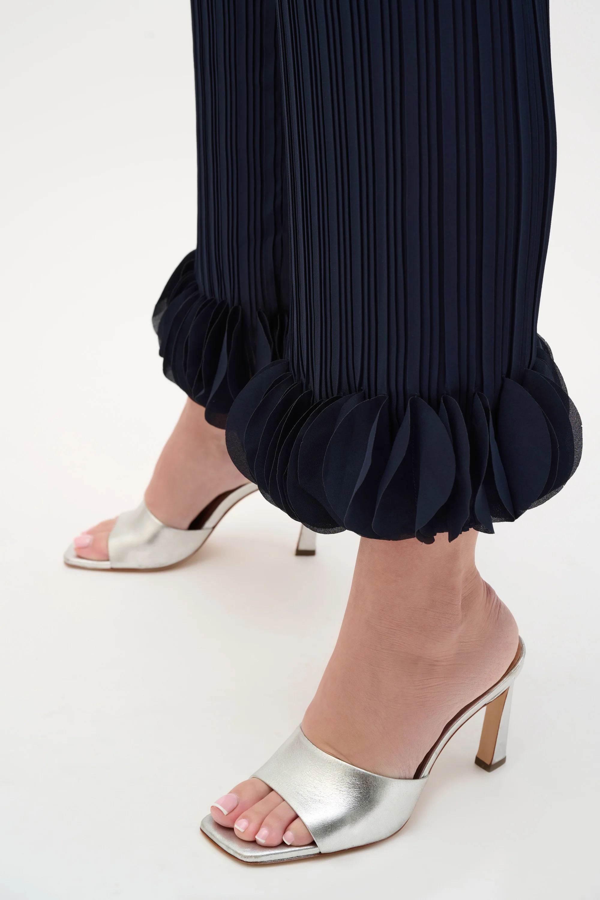 Joseph Ribkoff Georgette Wide Leg Pleated Pants Style 253940 - Image 7