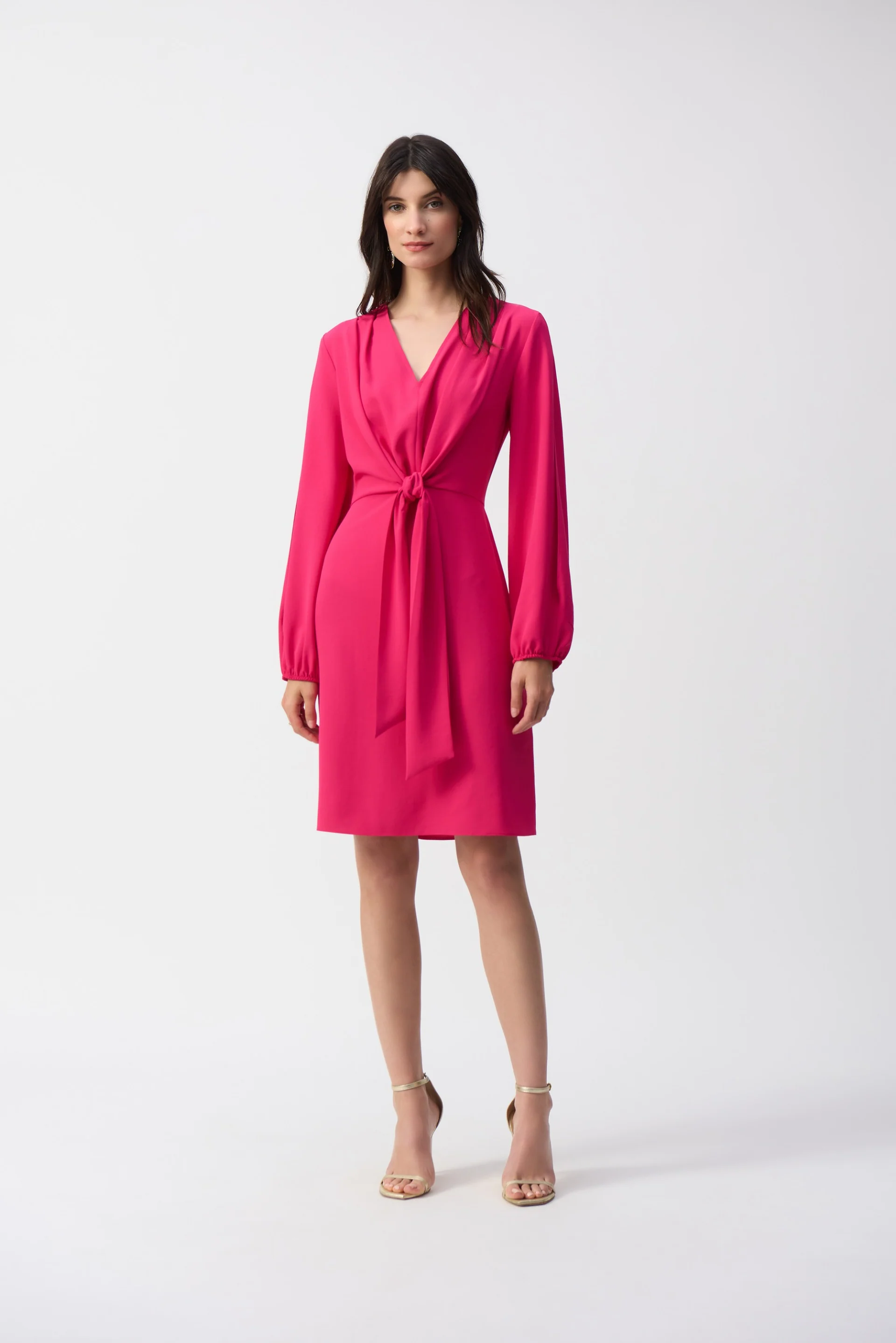Joseph Ribkoff Geranium Dress With Front Sash Style 251270 - Image 3