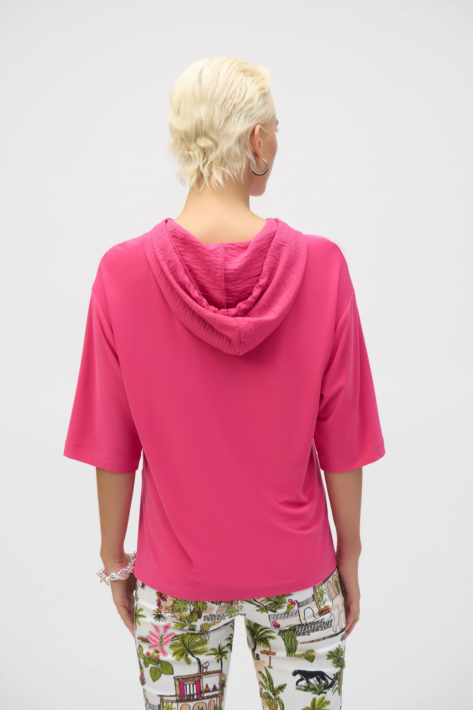 Joseph Ribkoff Hooded Boxy Top Style 252116 - Image 4