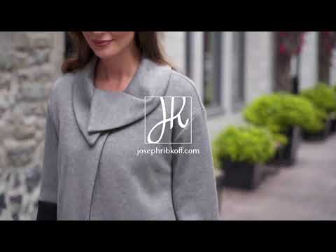 Joseph Ribkoff Grey/Black Jacket Style 204089 - Image 5