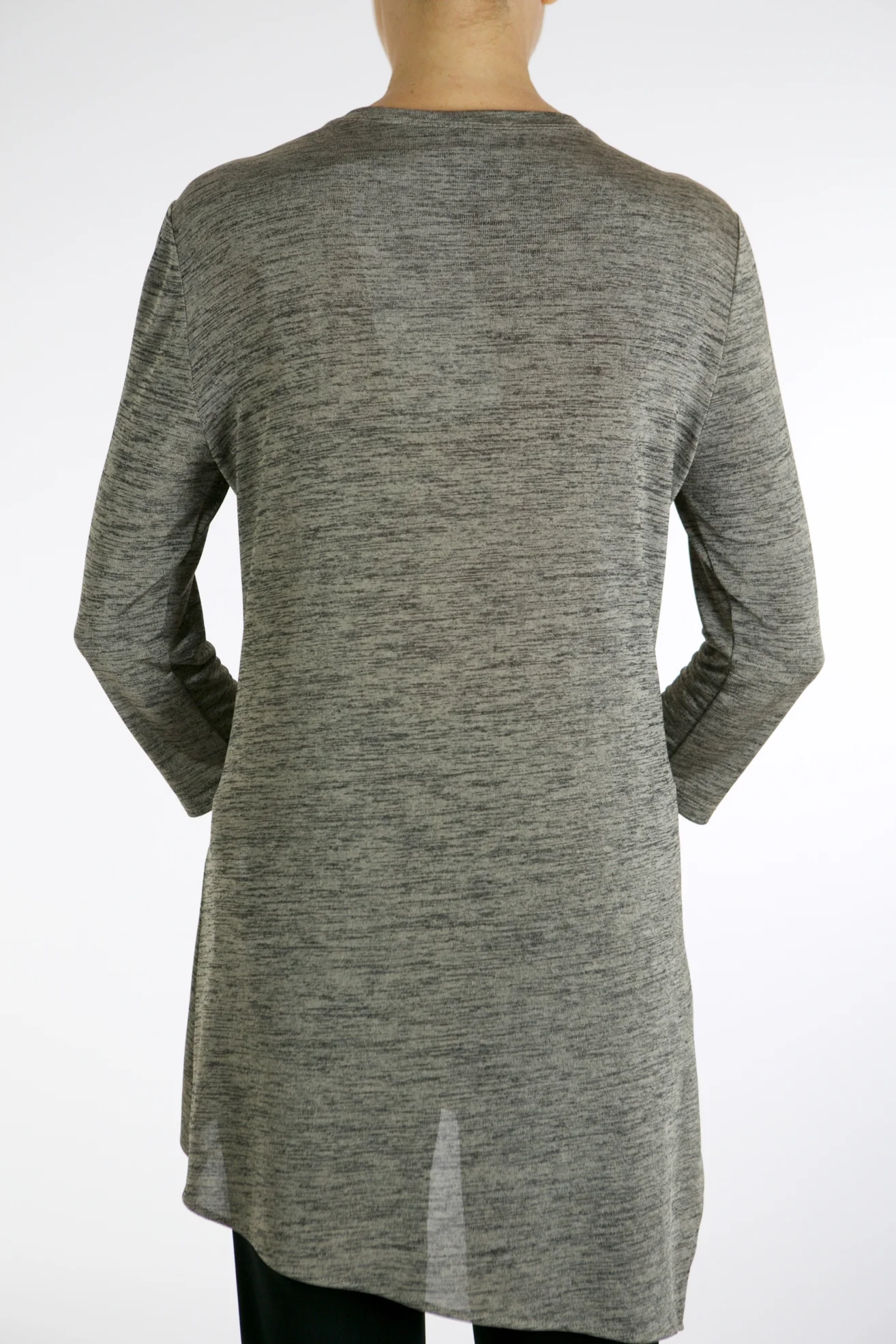 Joseph Ribkoff Grey/Gold Tunic Style 161066X - Image 2