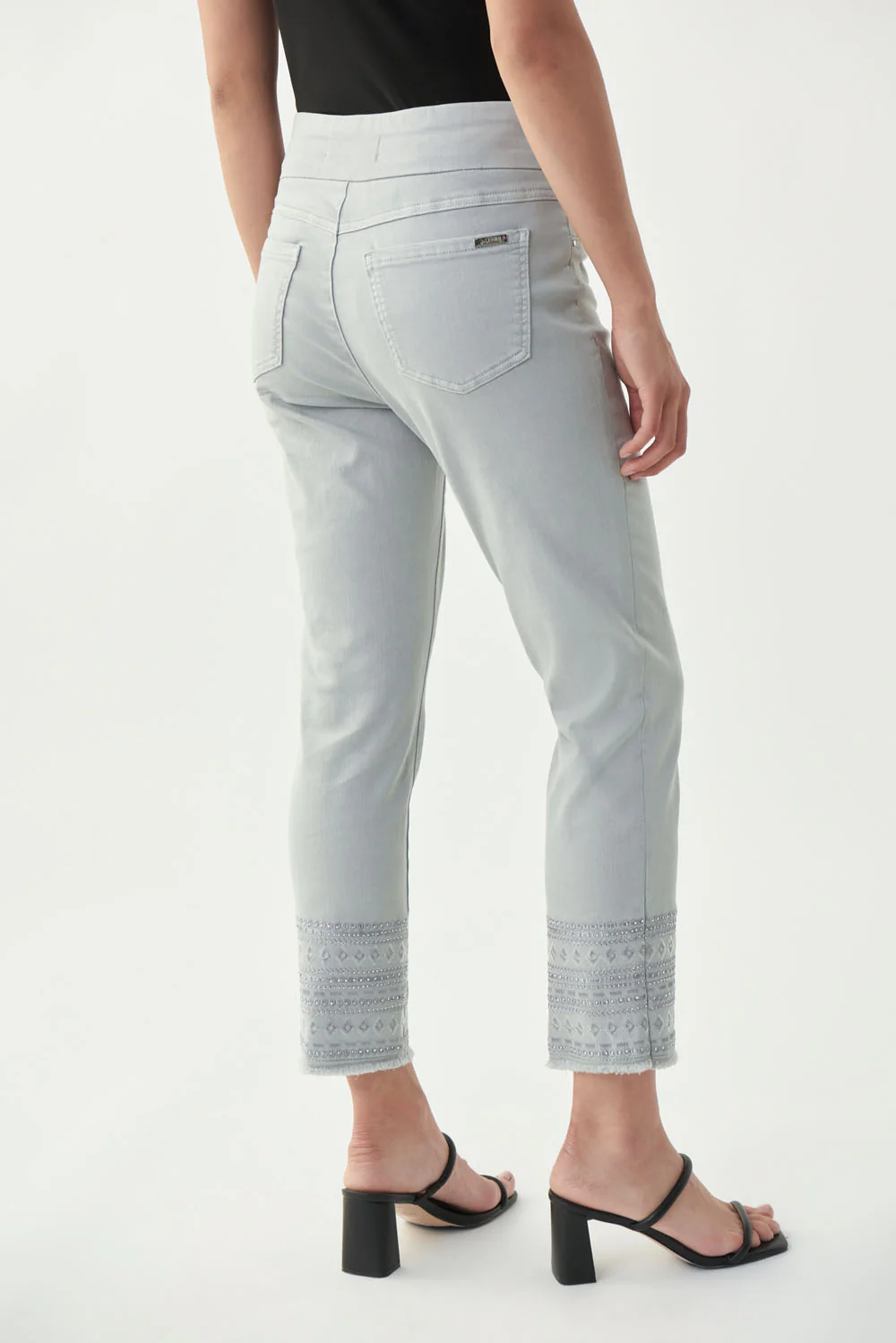 Joseph Ribkoff Grey Jean Style 221934 - Image 4