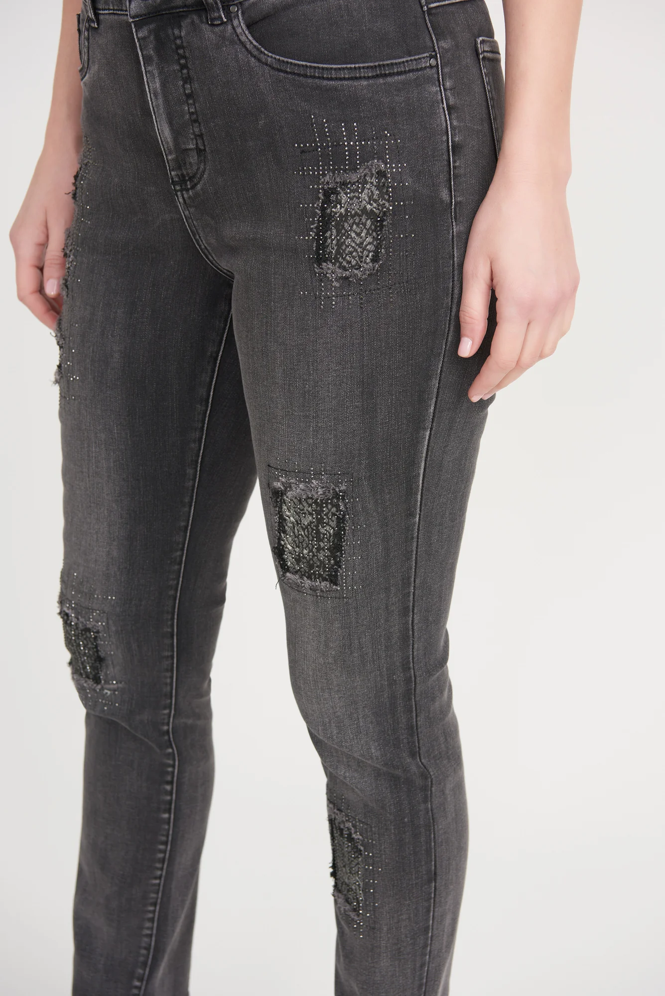 Joseph Ribkoff Grey Pants Style 203072 - Image 6