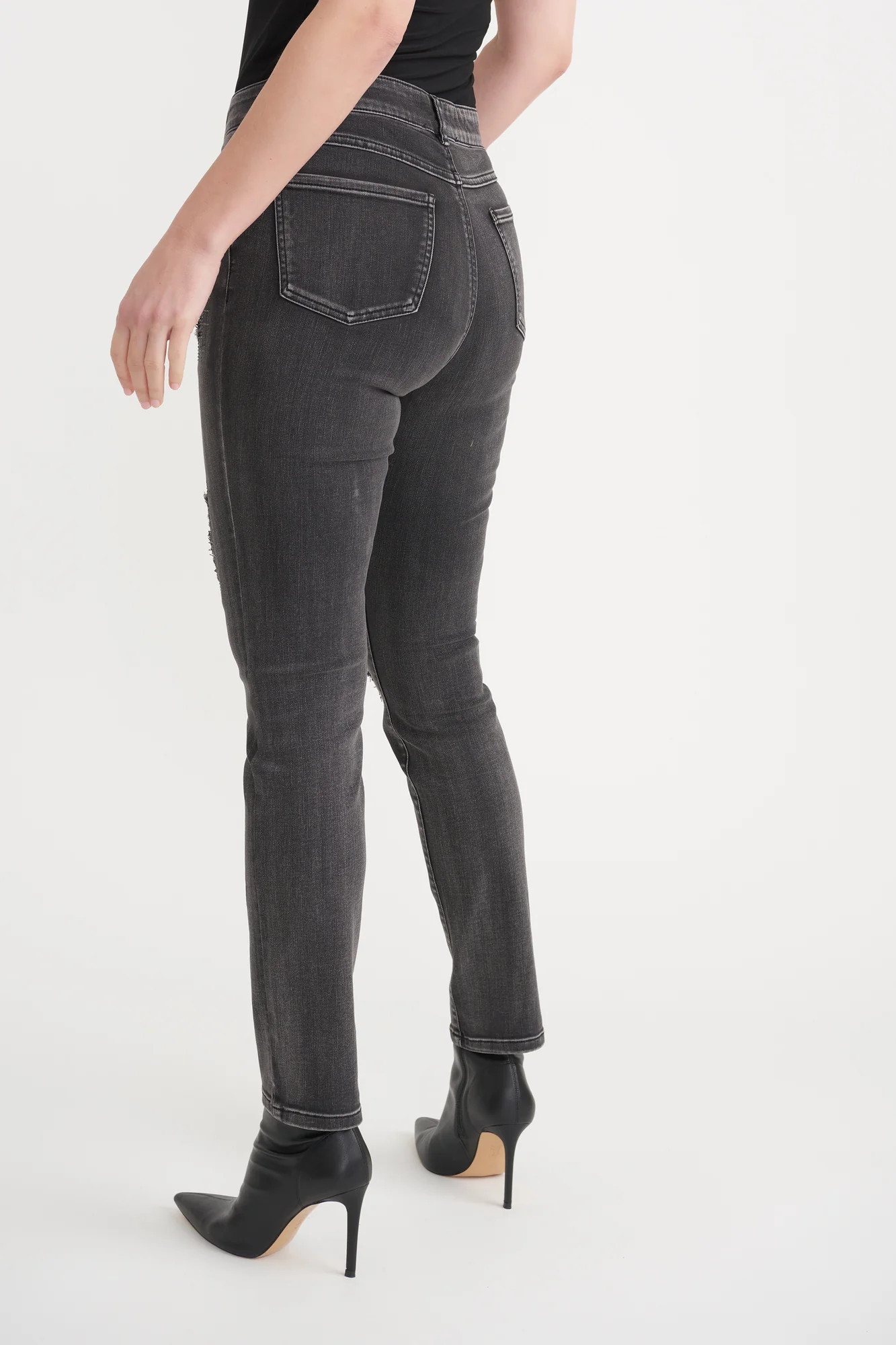 Joseph Ribkoff Grey Pants Style 203072 - Image 7