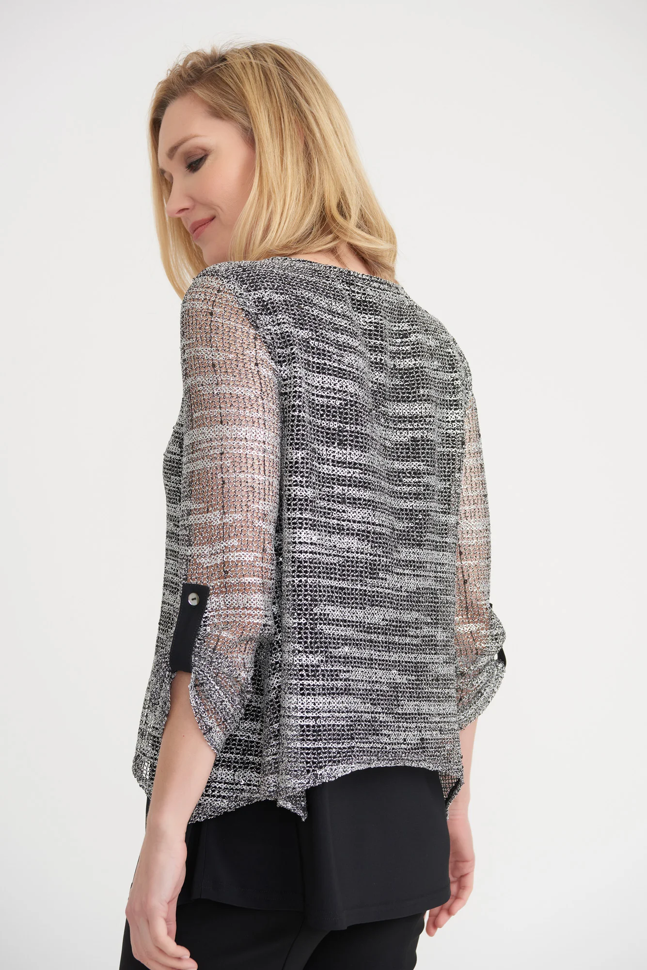 Joseph Ribkoff Grey Tunic Style 203135 - Image 2