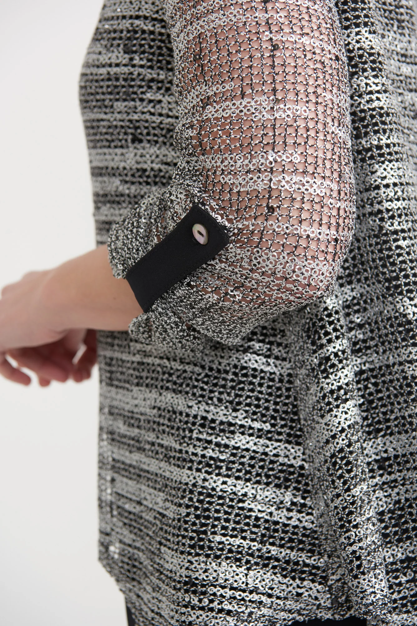 Joseph Ribkoff Grey Tunic Style 203135 - Image 3