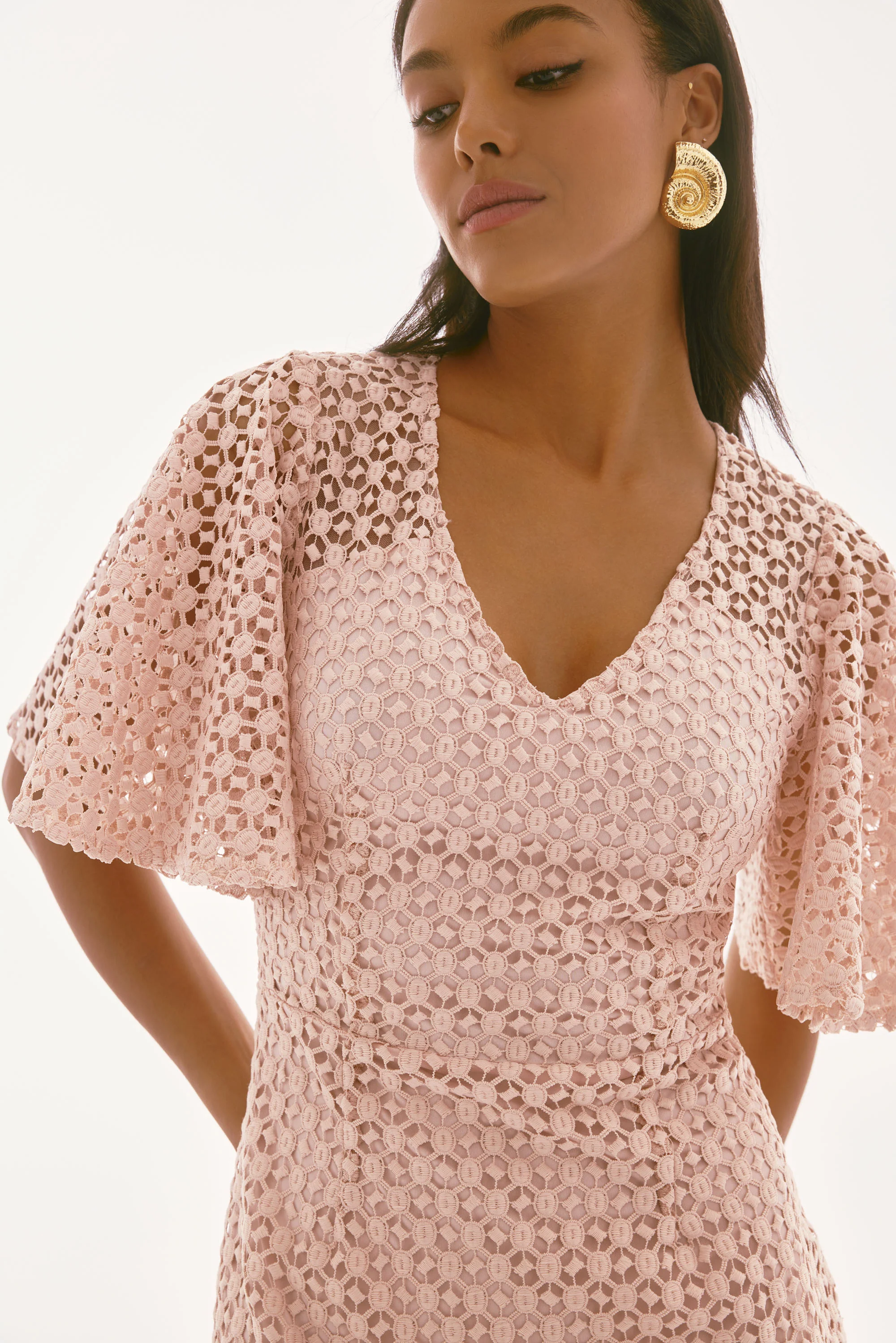 Joseph Ribkoff Guipure Lace Sheath Dress Style 251744 - Image 7