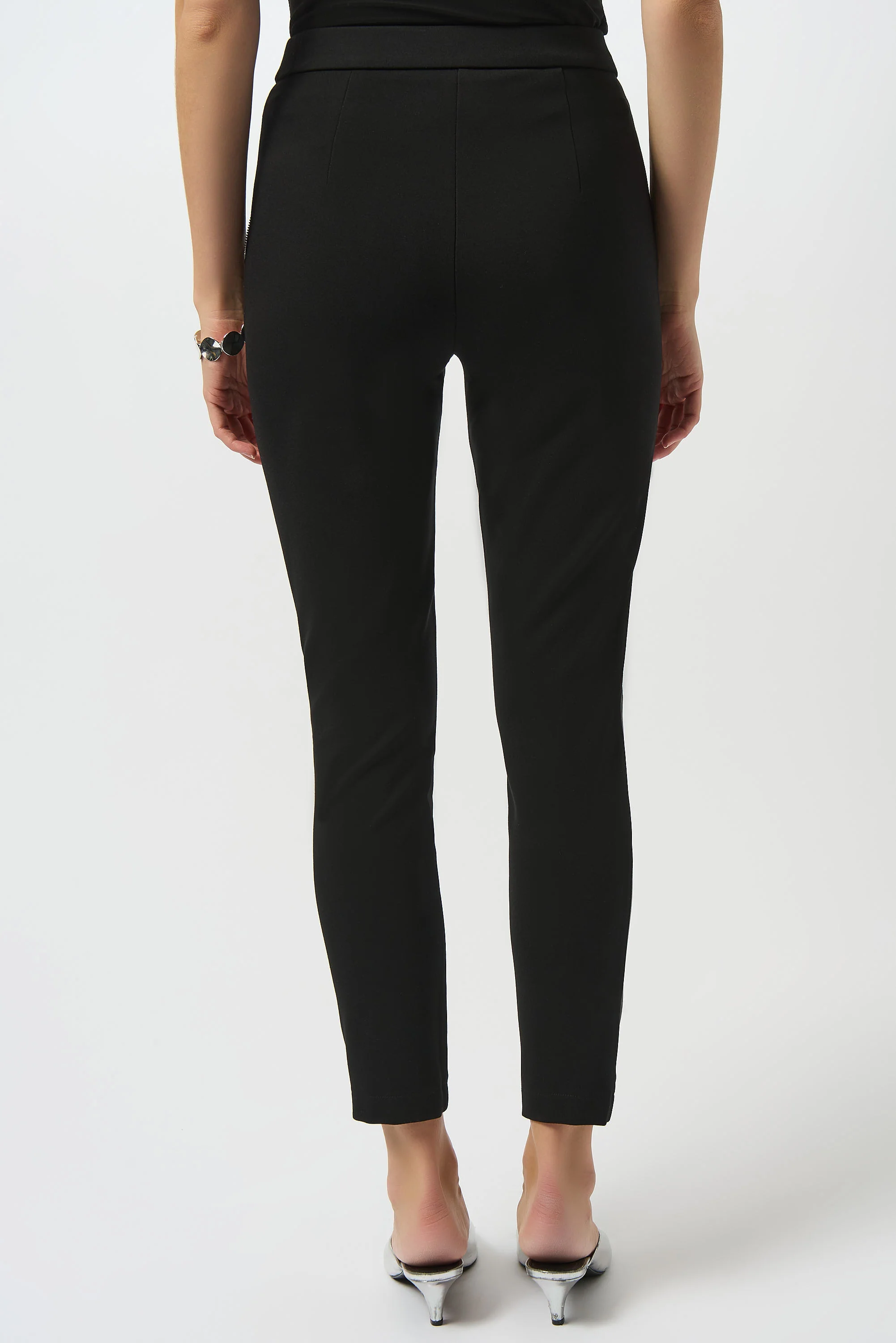 Joseph Ribkoff Heavy Knit and Leatherette Pull-On Legging Style 253078 - Image 3