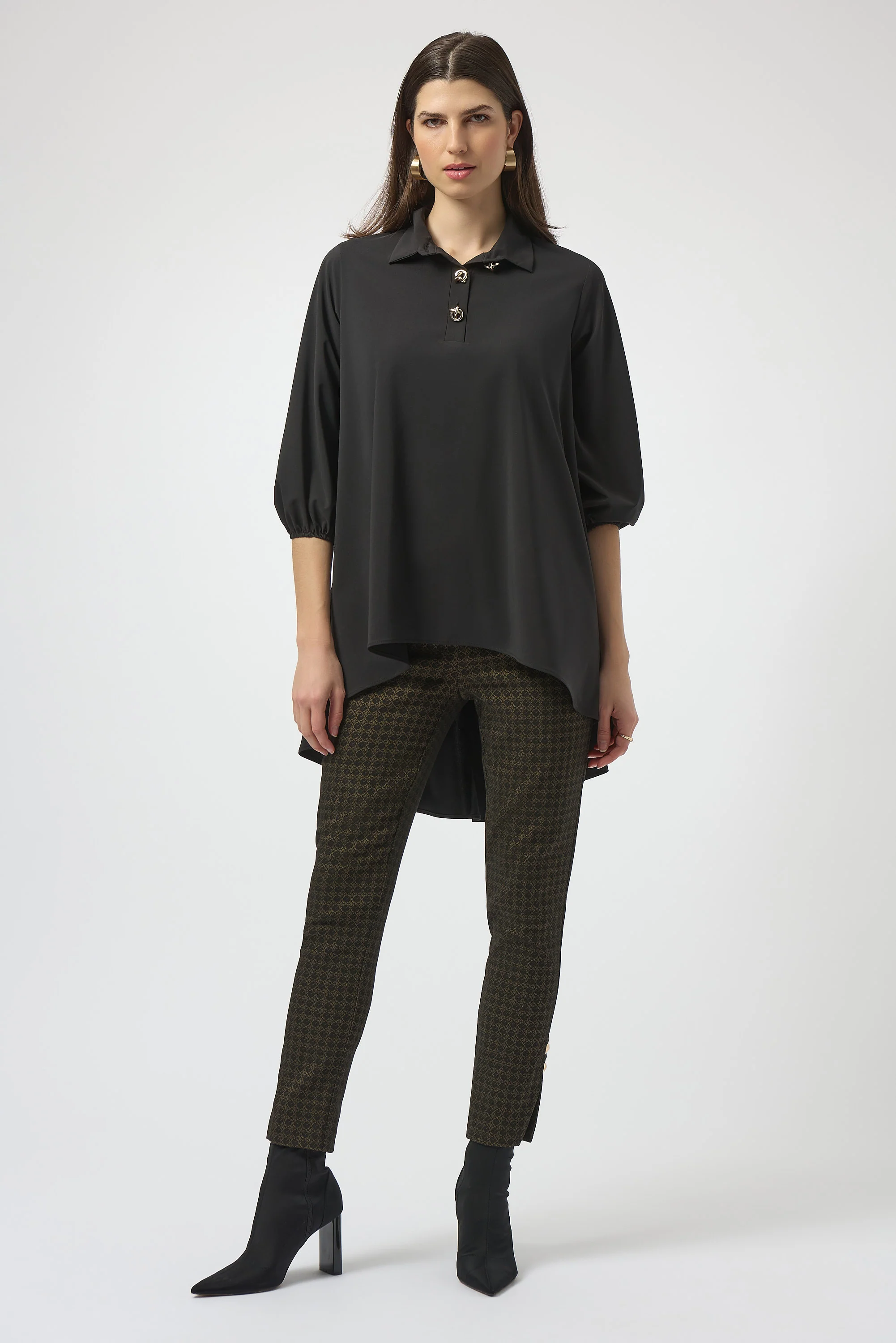 Joseph Ribkoff High-Low Flared Tunic Style 254066 - Image 3