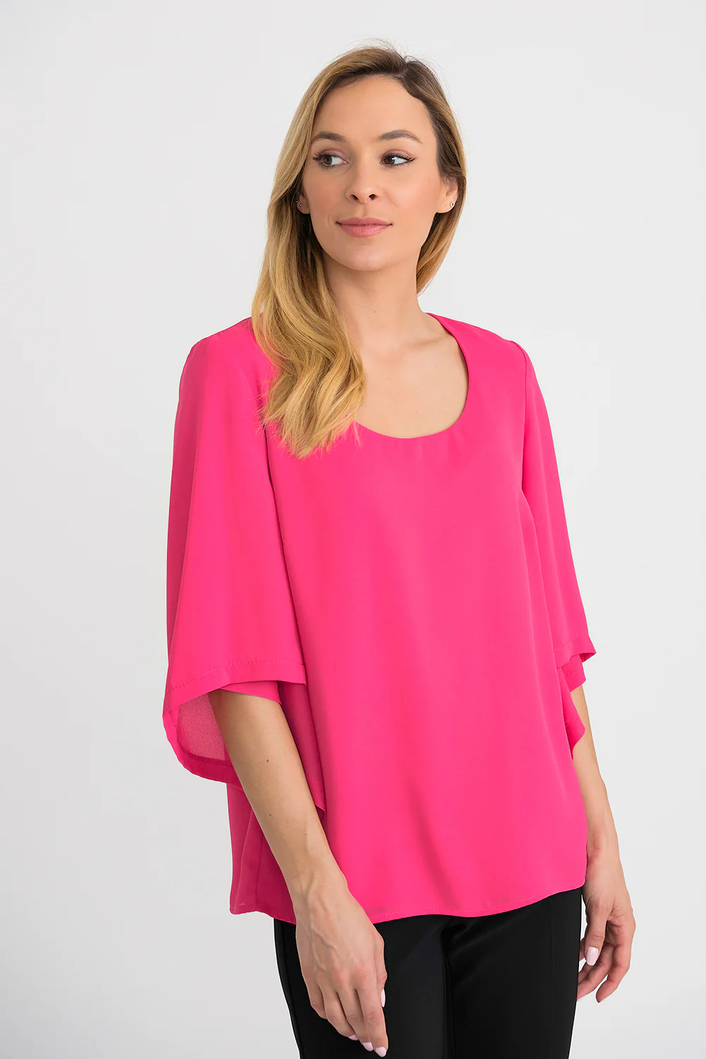 Joseph Ribkoff Hyper Pink Top Style 201242