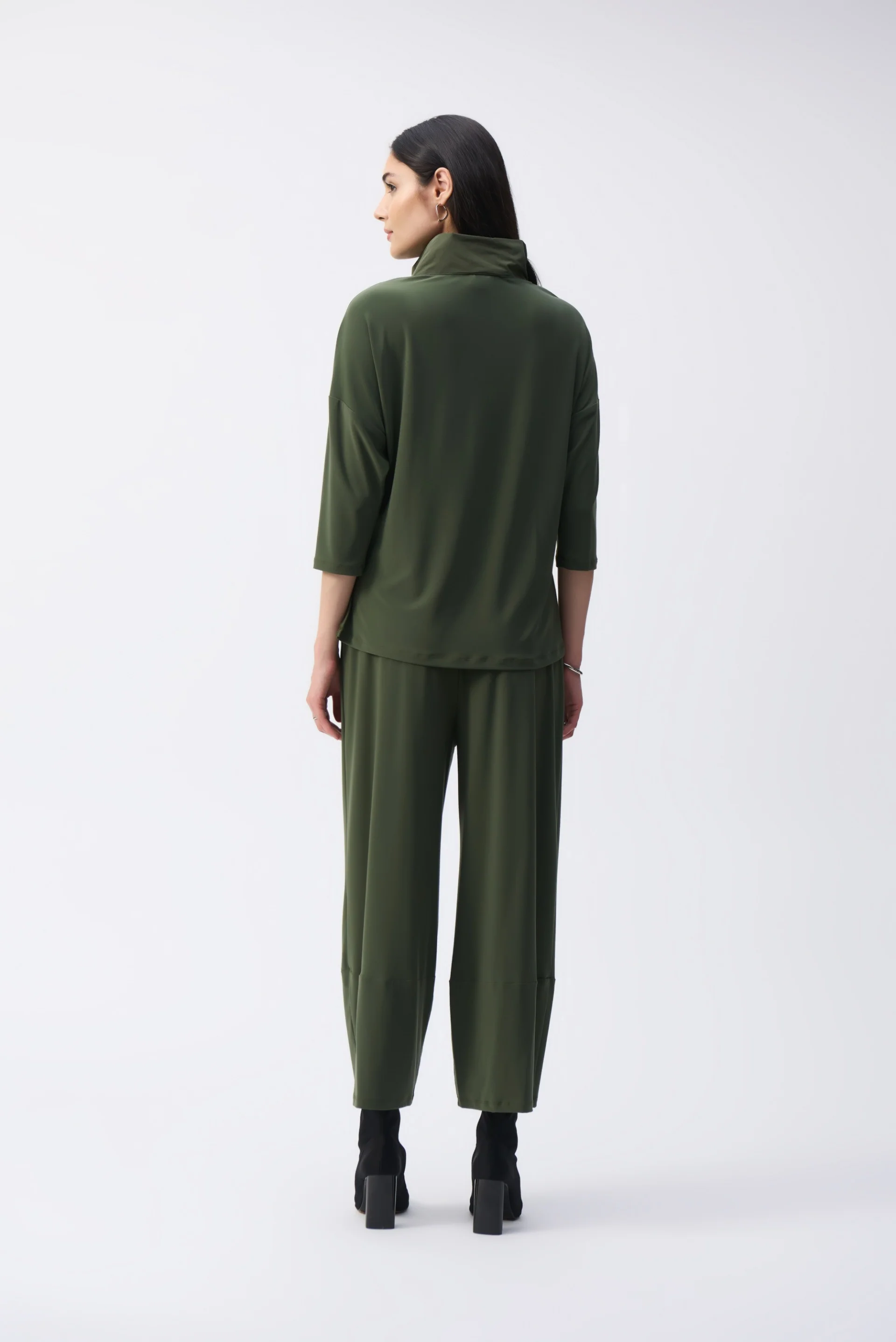 Joseph Ribkoff Iguana Cropped Jumpsuit Style 243137 - Image 3
