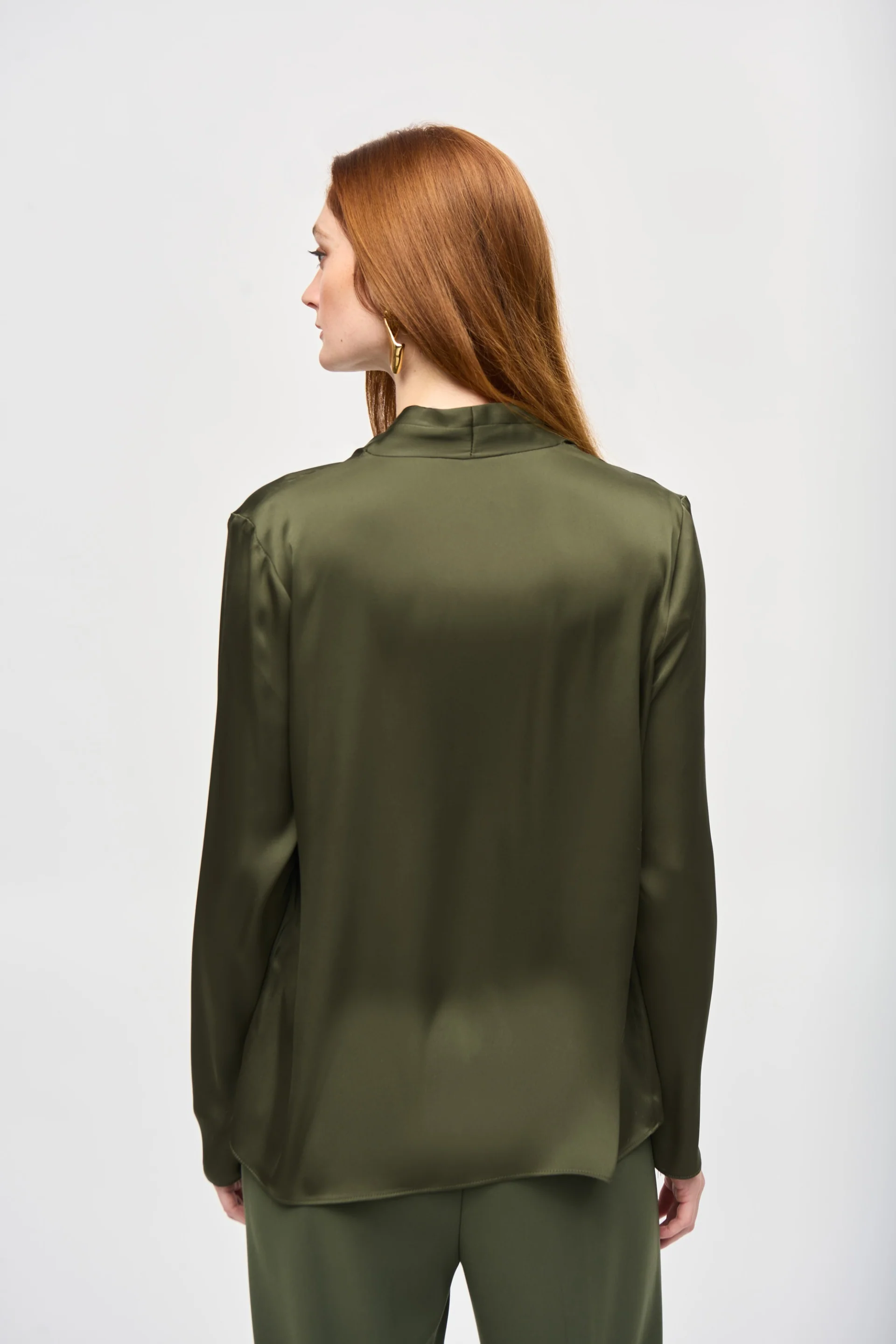 Joseph Ribkoff Iguana Satin Straight Top Style 243057 - Image 2