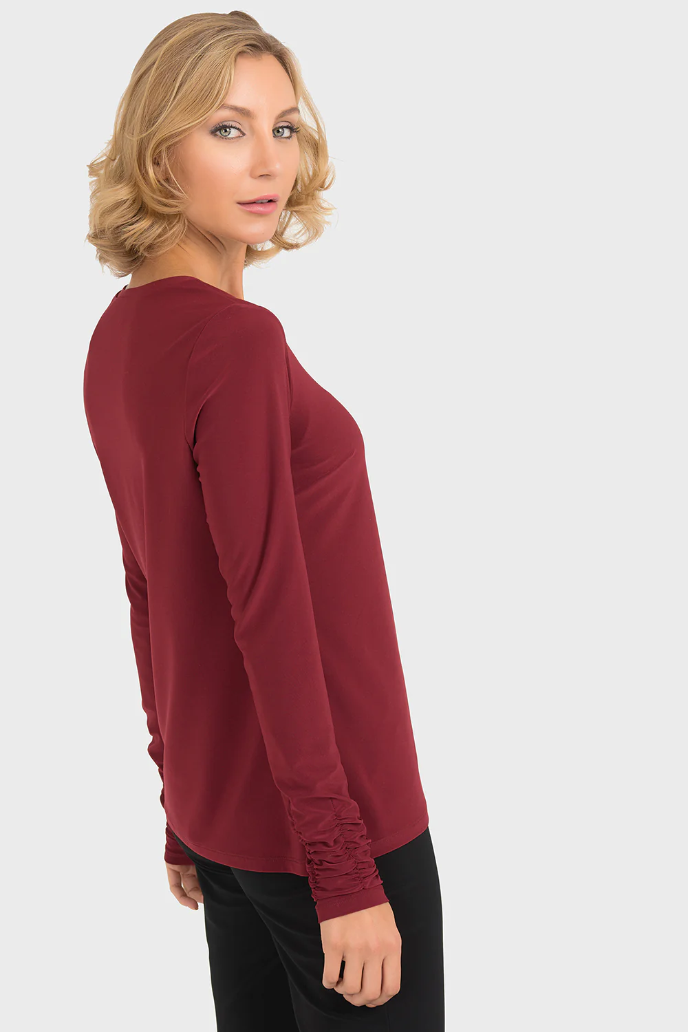Joseph Ribkoff Imperial Red Top Style 193152 - Image 4