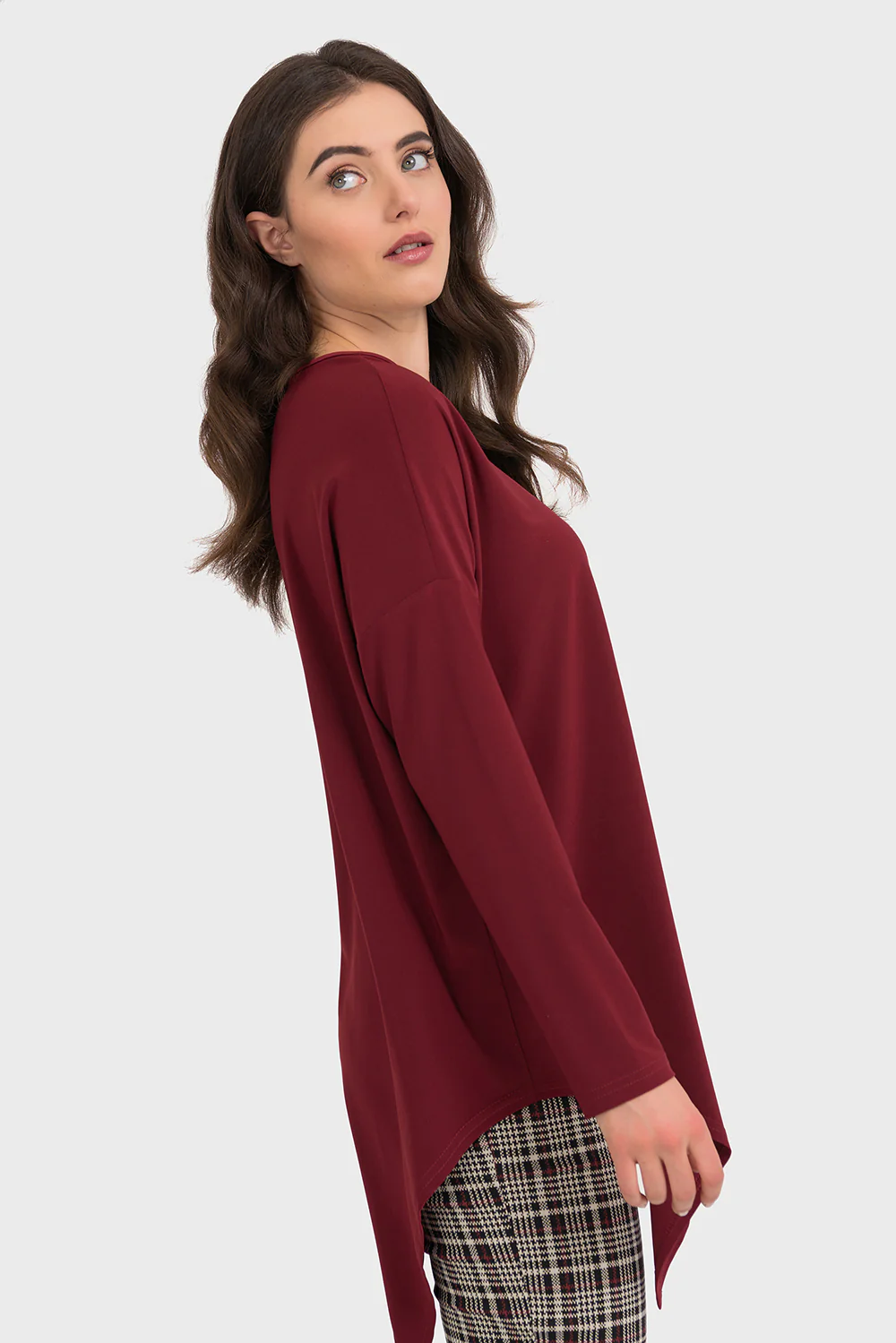 Joseph Ribkoff Imperial Red Top Style 194104 - Image 3