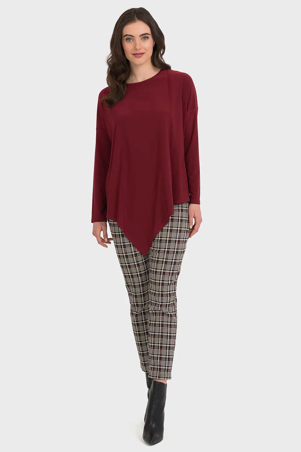 Joseph Ribkoff Imperial Red Top Style 194104 - Image 4