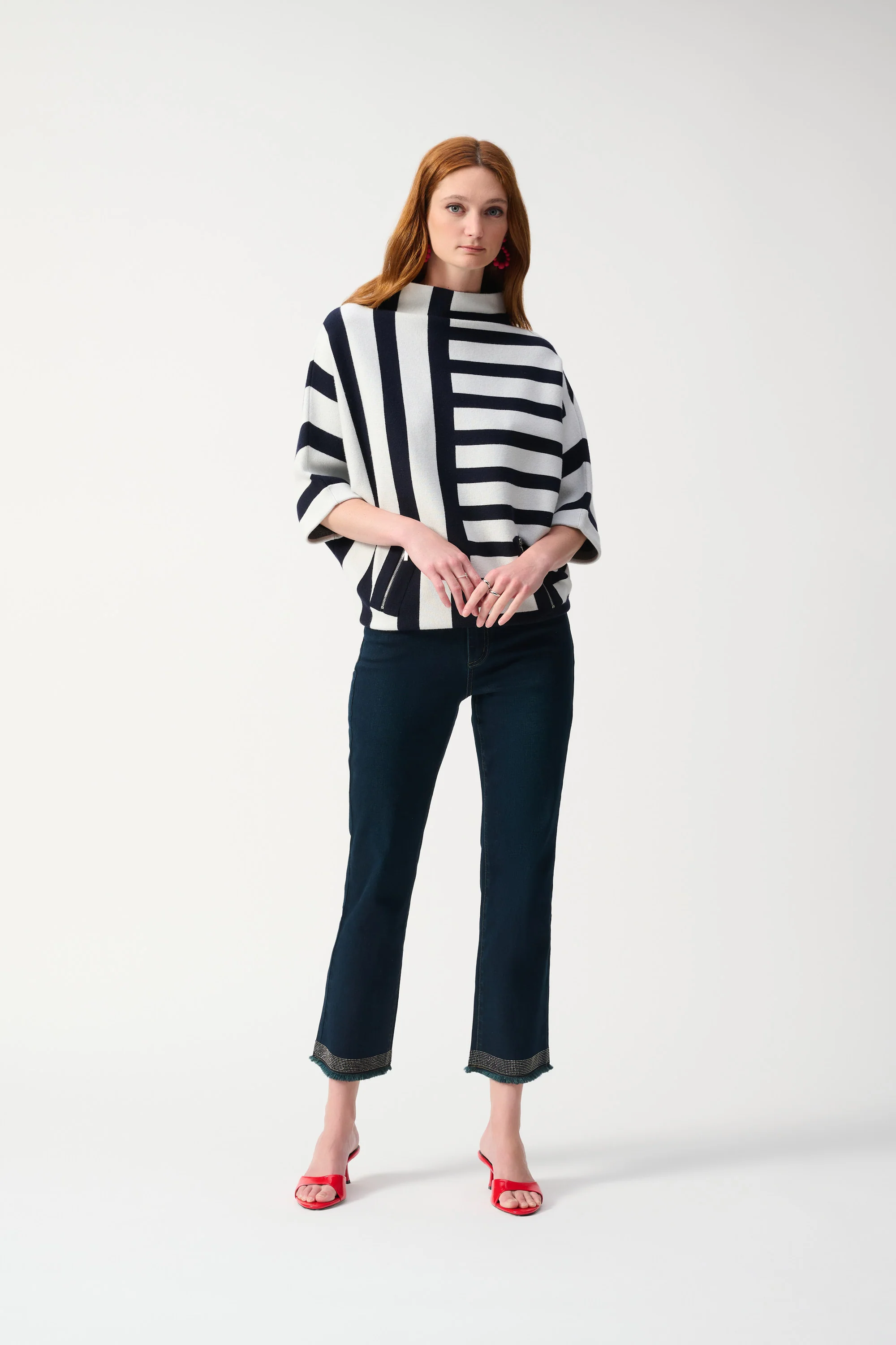 Joseph Ribkoff Indigo Classic Straight-Leg Jeans Style 251931 - Image 4