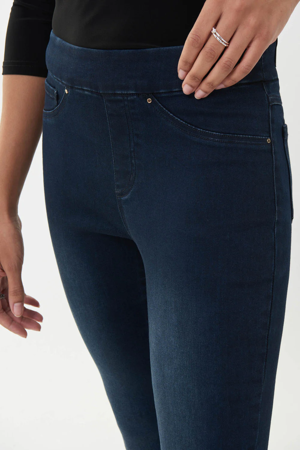 Joseph Ribkoff Indigo Denim Pants Style 223937 - Image 2