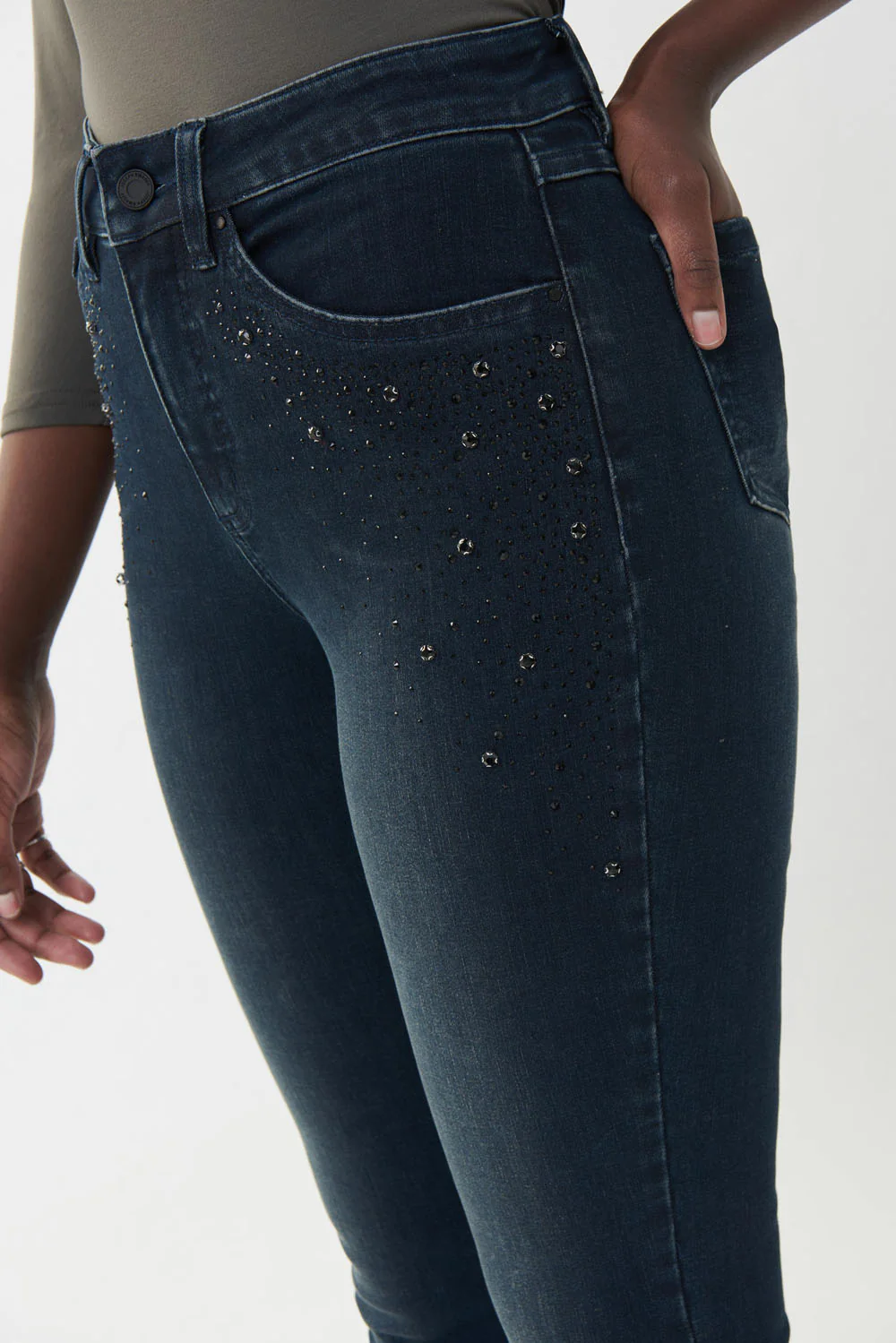 Joseph Ribkoff Ink Denim Pants Style 223951 - Image 2