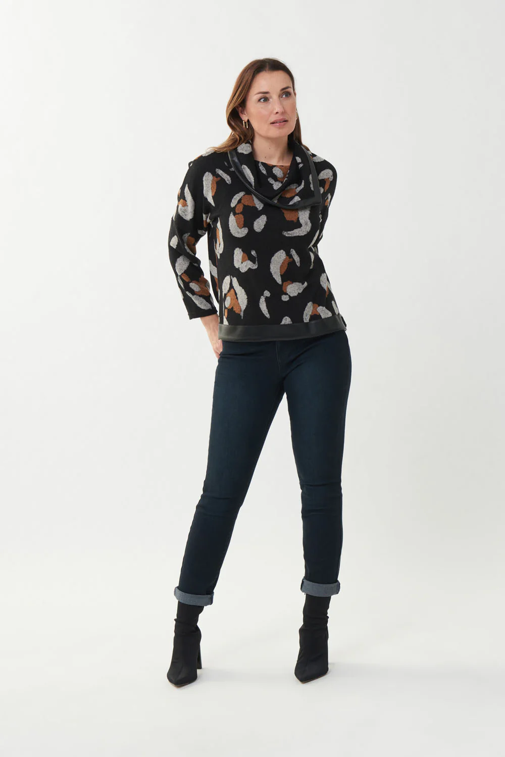 Joseph Ribkoff Ink Denim Pants Style 223974 - Image 4