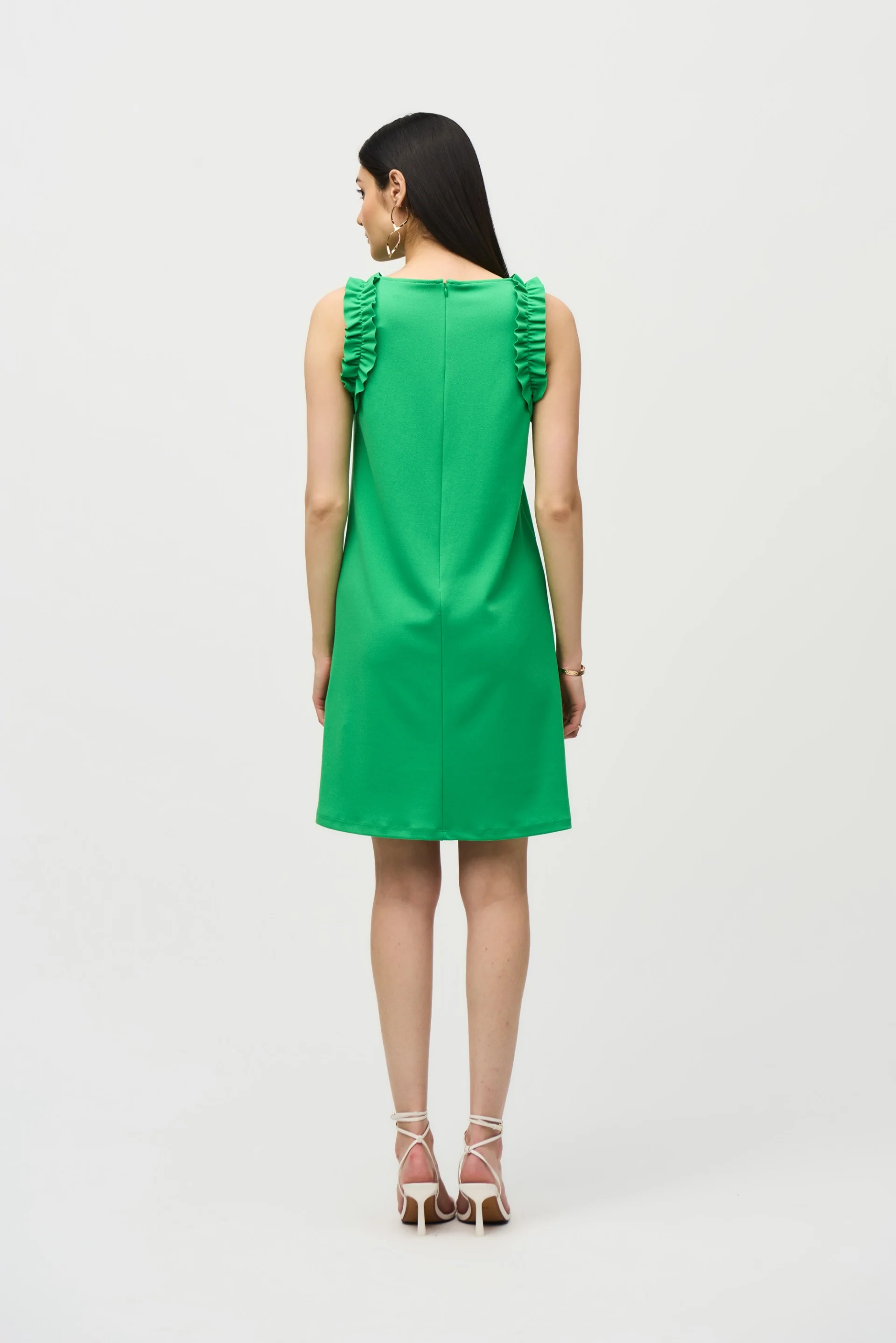 Joseph Ribkoff Island Green Sleeveless Straight Dress Style 242115 - Image 3