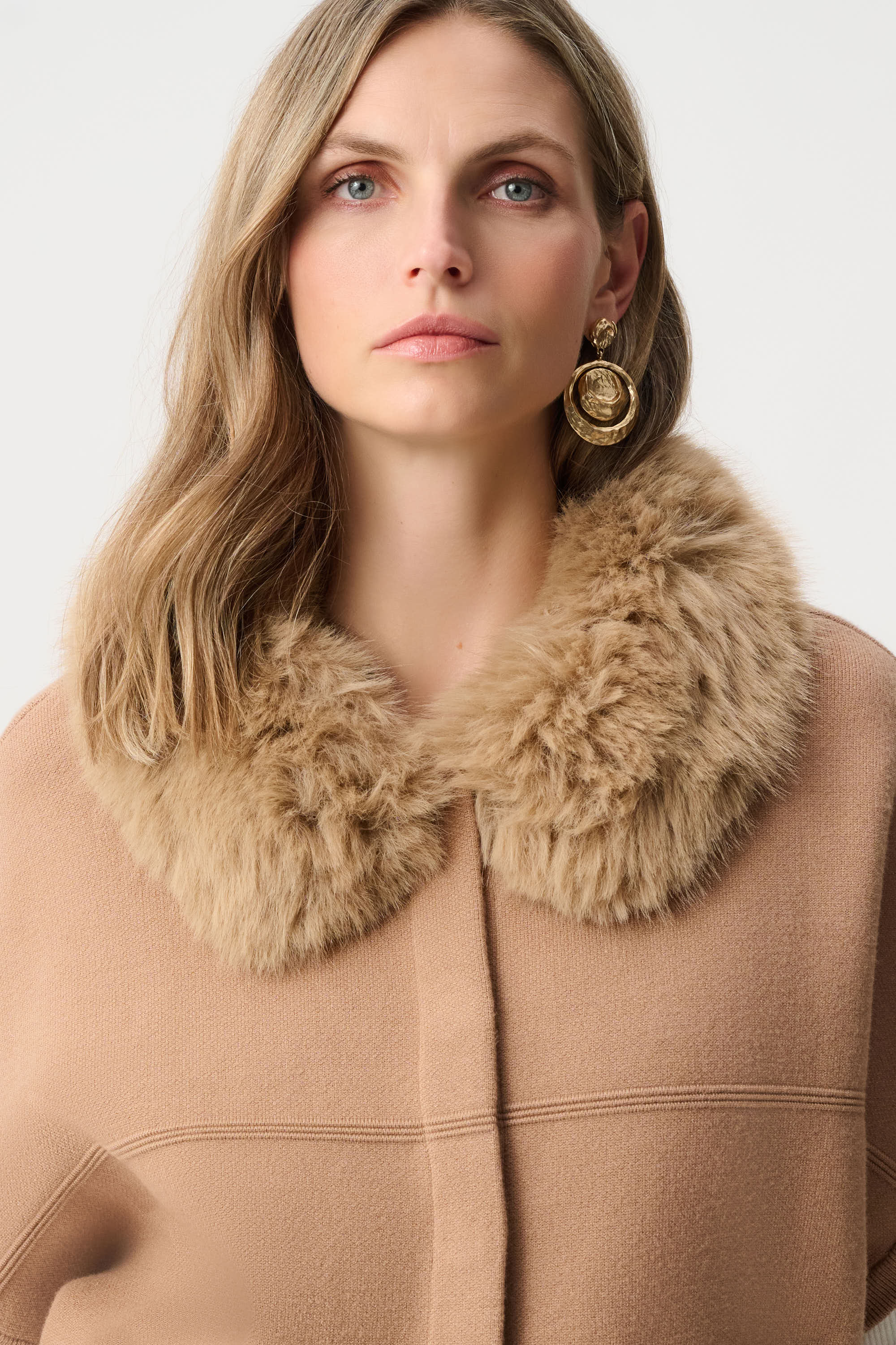 Joseph Ribkoff Jacket With Detachable Faux Fur Collar Style 263949 - Image 6