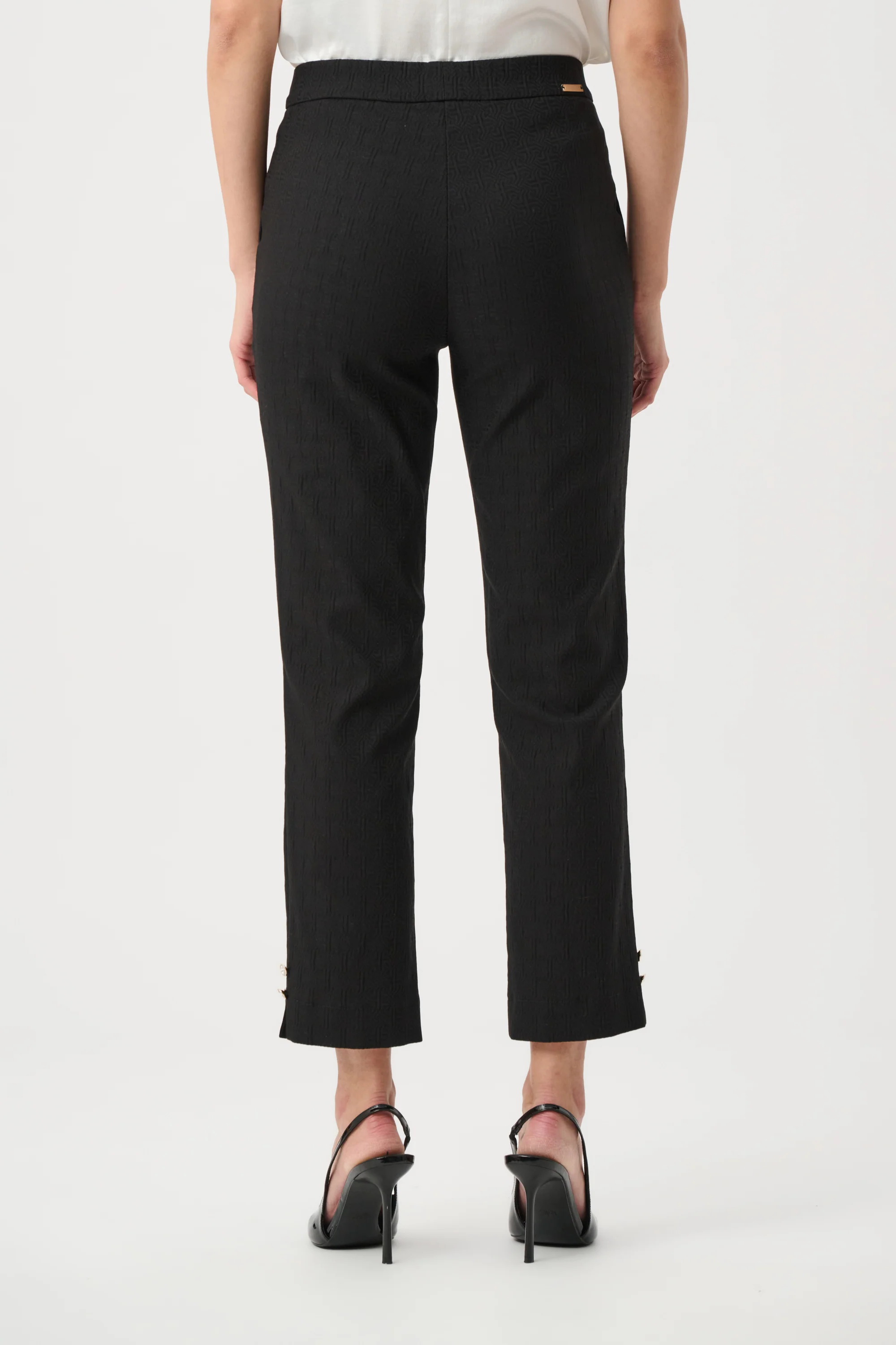 Joseph Ribkoff Jacquard Slim Fit Pull-On Pants Style 263042 - Image 3
