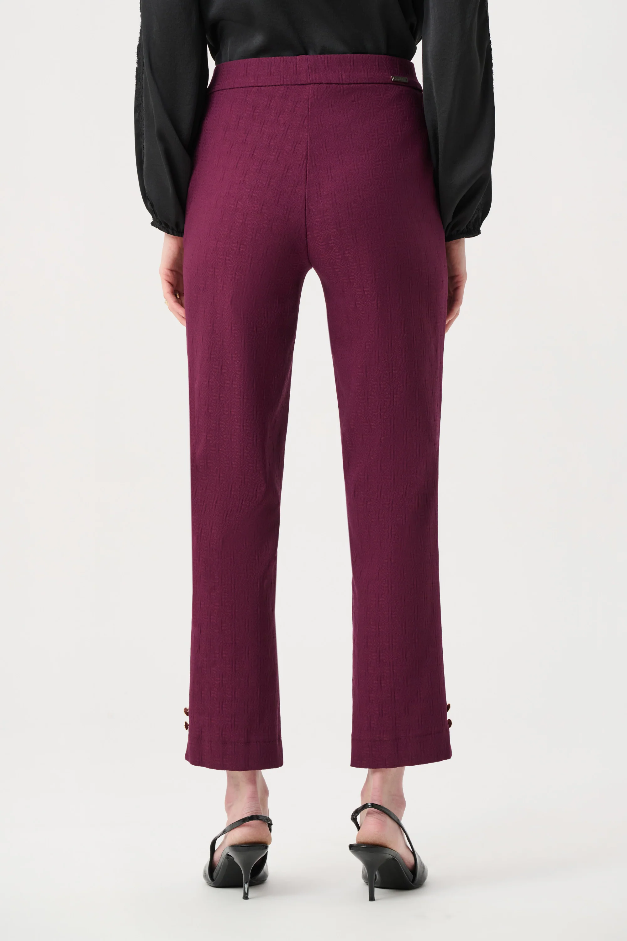 Joseph Ribkoff Jacquard Slim Fit Pull-On Pants Style 263042 - Image 7