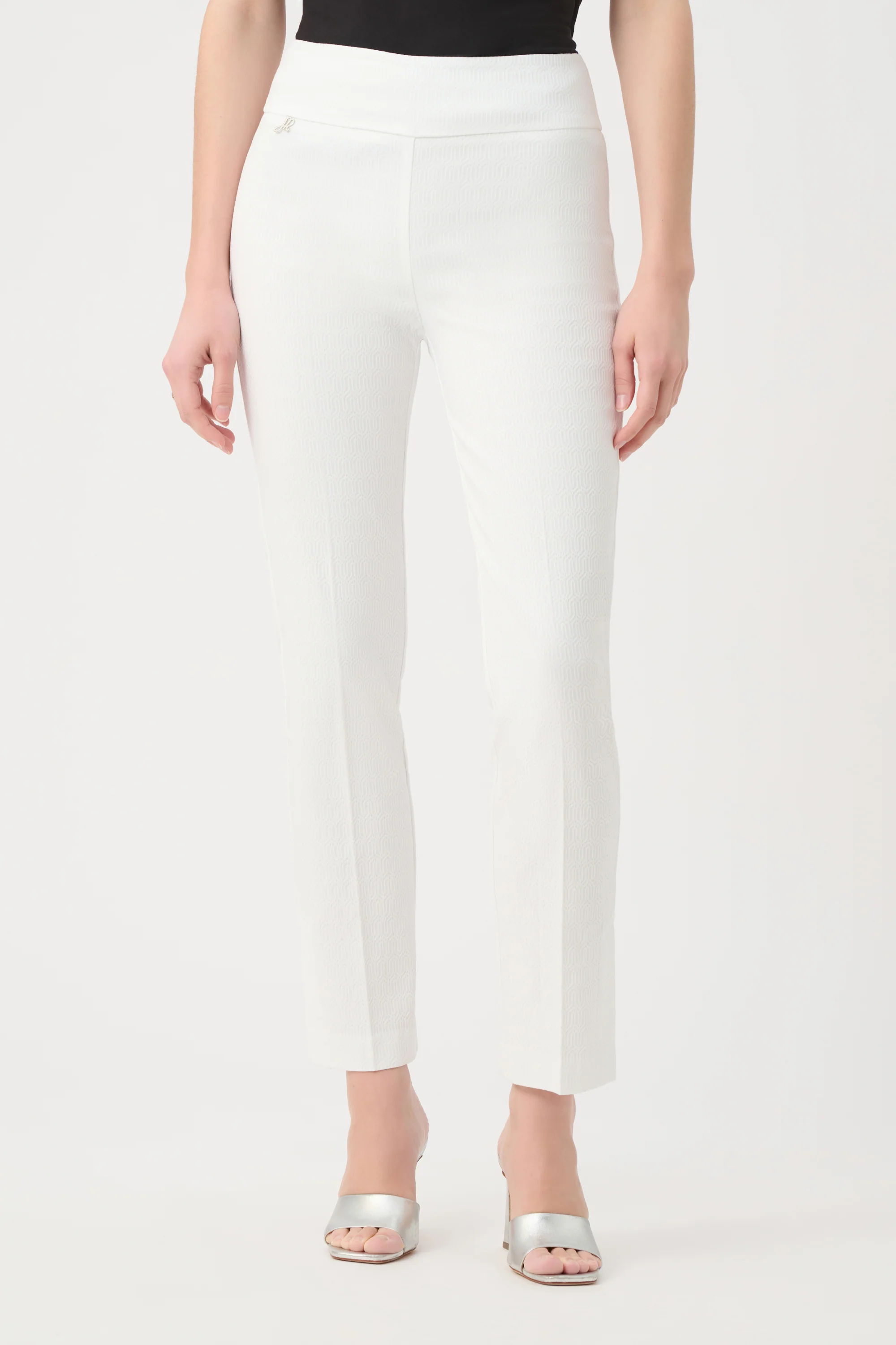 Joseph Ribkoff Jacquard Straight Pull-On Pants Style 261148