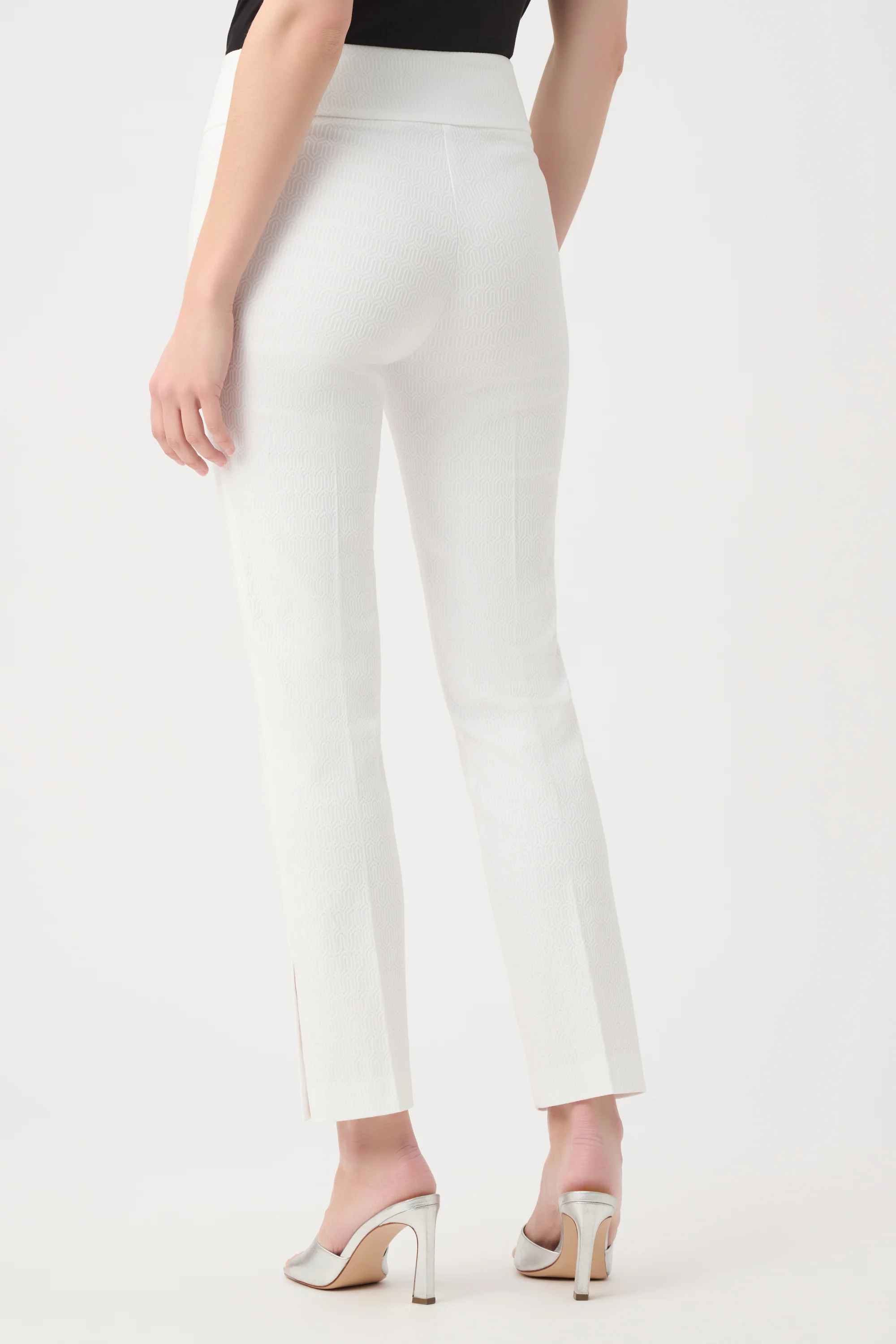 Joseph Ribkoff Jacquard Straight Pull-On Pants Style 261148 - Image 3