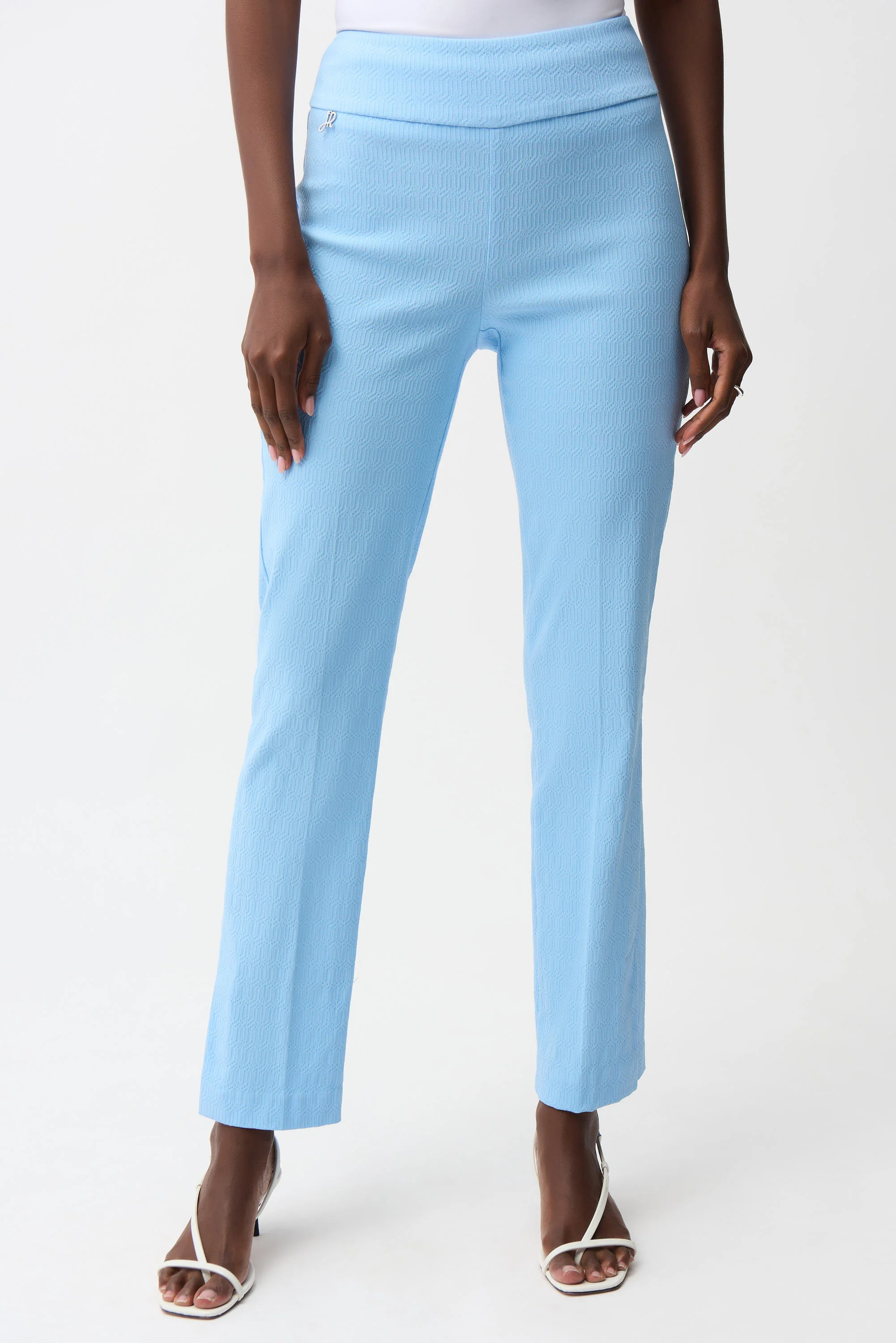 Joseph Ribkoff Jacquard Straight Pull-On Pants Style 261148 - Image 8